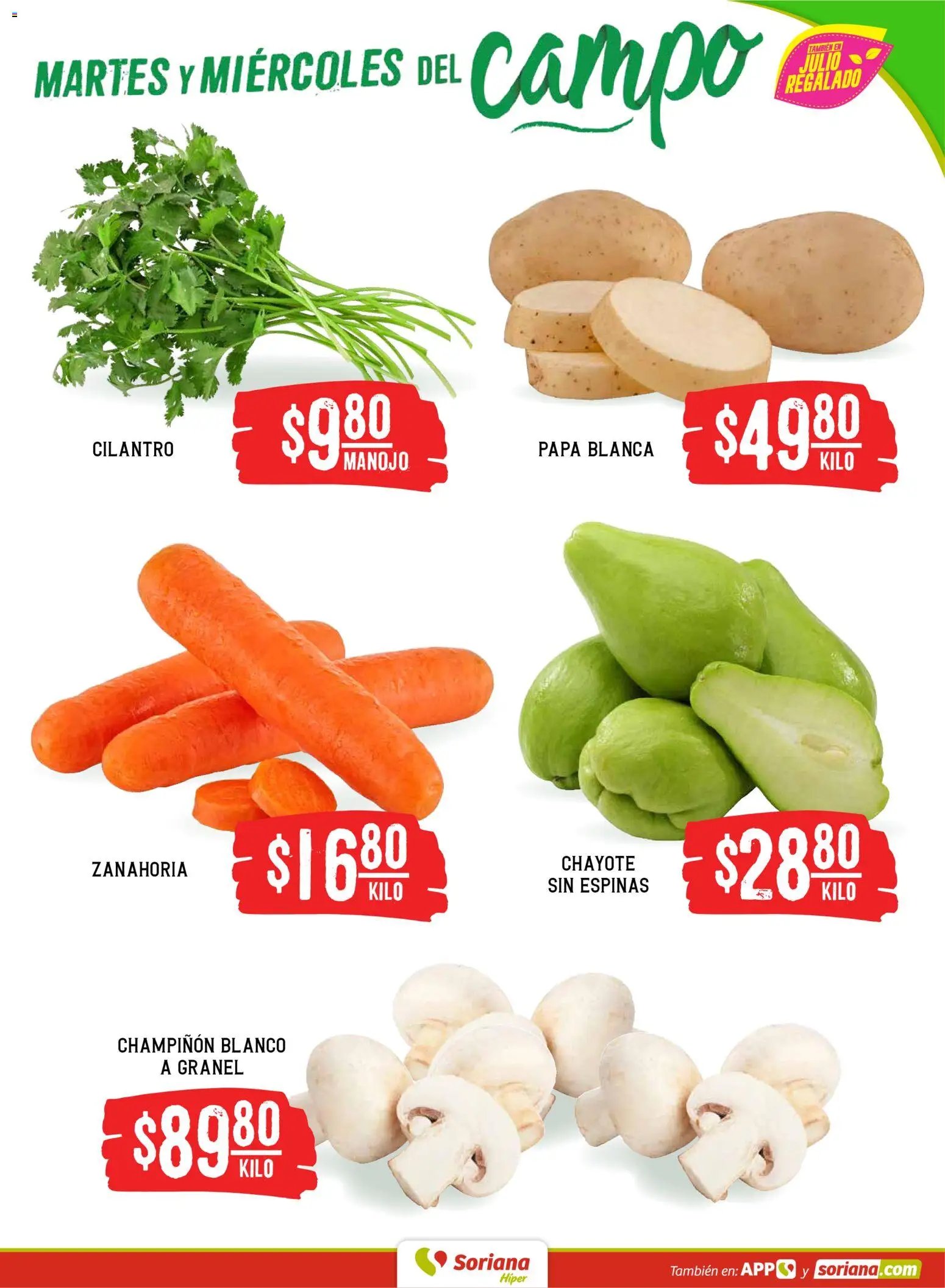 Soriana oferta desde 23/06/2026 Soriana Martes y Miércoles del Campo Híper: Nuevo León, Ciudad Victoria y Tampico