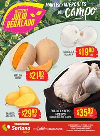Soriana oferta desde 23/06/2026 Soriana Martes y Miércoles del Campo Híper: Nuevo León, Ciudad Victoria y Tampico