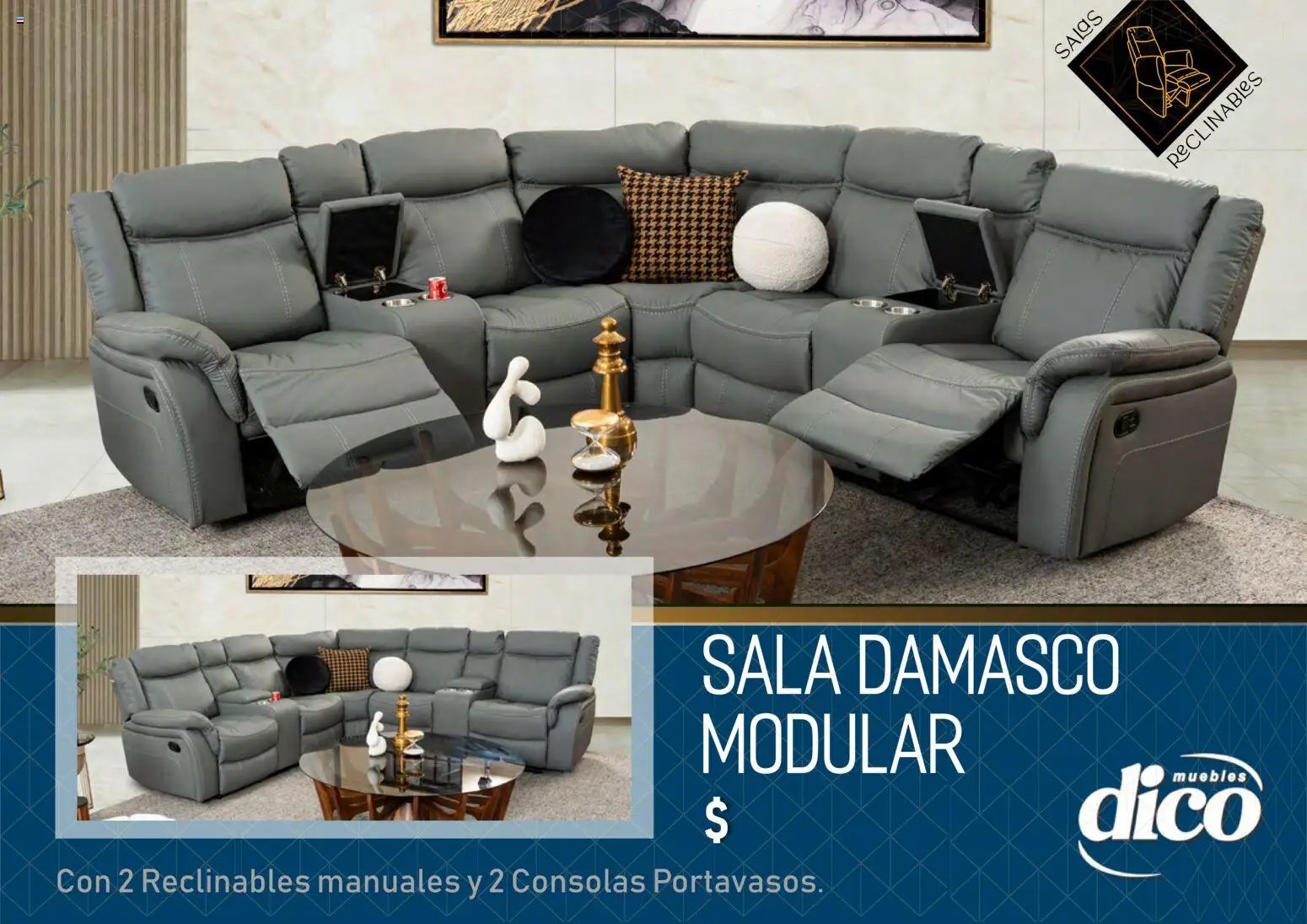 Muebles Dico oferta desde 27/03/2026 Muebles Dico catálogo Salas reclinables 