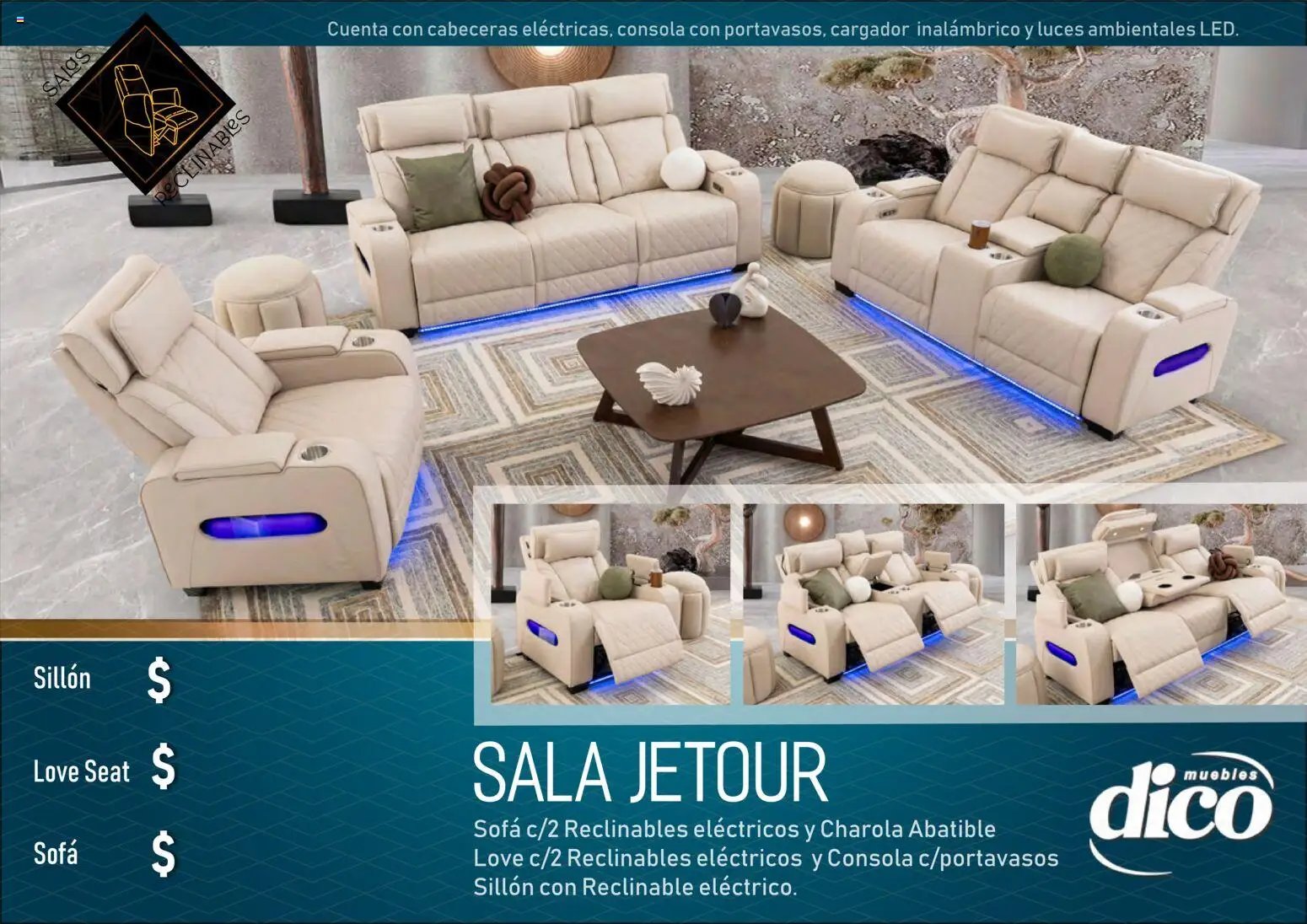 Muebles Dico oferta desde 27/03/2026 Muebles Dico catálogo Salas reclinables 