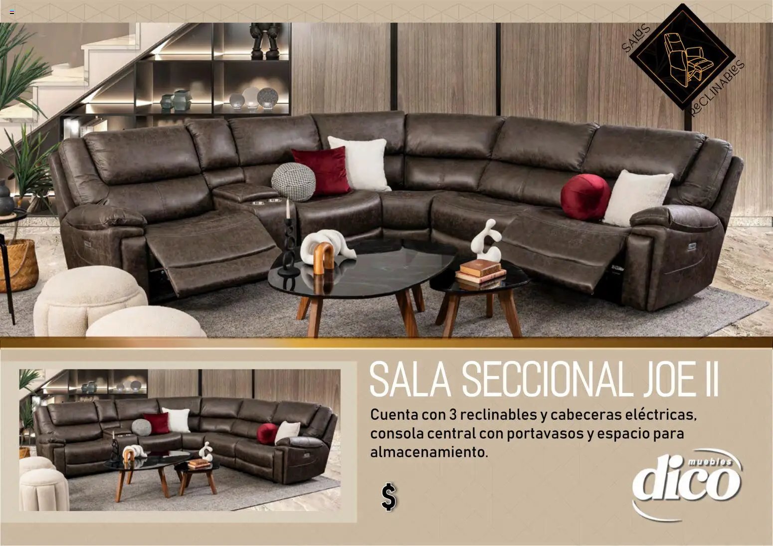 Muebles Dico oferta desde 27/03/2026 Muebles Dico catálogo Salas reclinables 