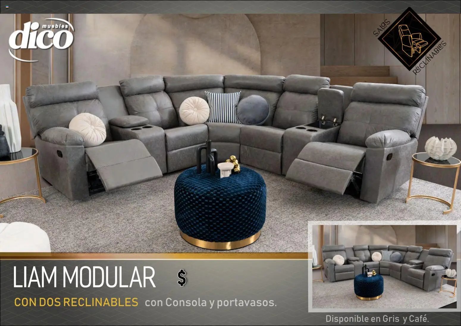 Muebles Dico oferta desde 27/03/2026 Muebles Dico catálogo Salas reclinables 