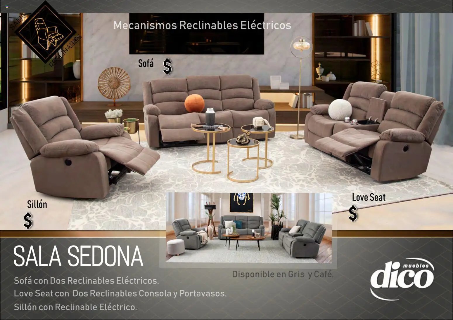 Muebles Dico oferta desde 27/03/2026 Muebles Dico catálogo Salas reclinables 