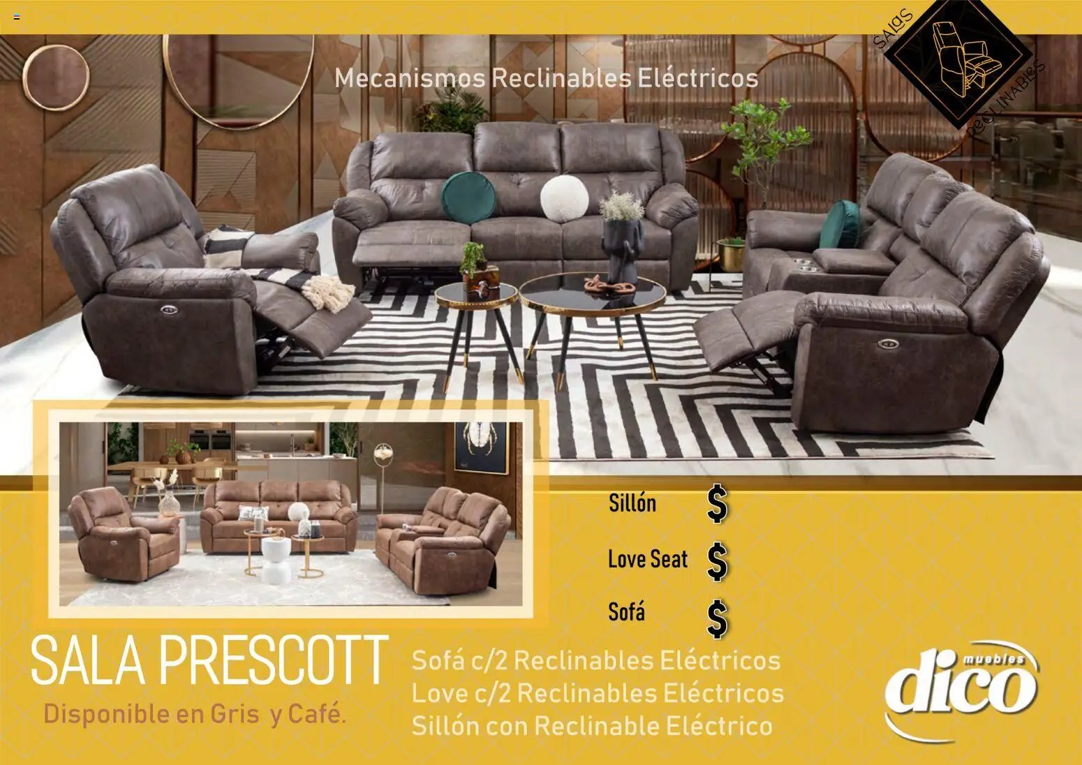 Muebles Dico oferta desde 27/03/2026 Muebles Dico catálogo Salas reclinables 