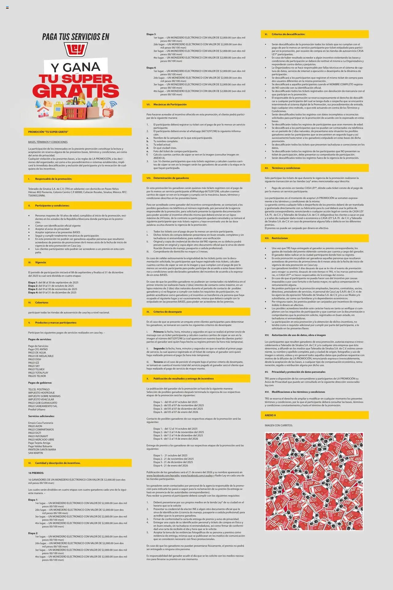 Casa Ley oferta desde 08/09/2025 Folleto - Paga tus servicios y gana super gratis (2025-09-08 - 2025-12-31)