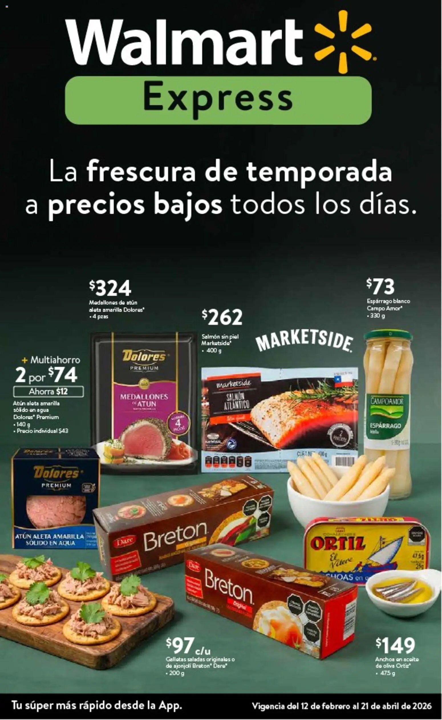 Walmart Express oferta desde 12/02/2026 Folleto La frescura de temporada a precios bajos (2026-02-12 - 2026-04-21)