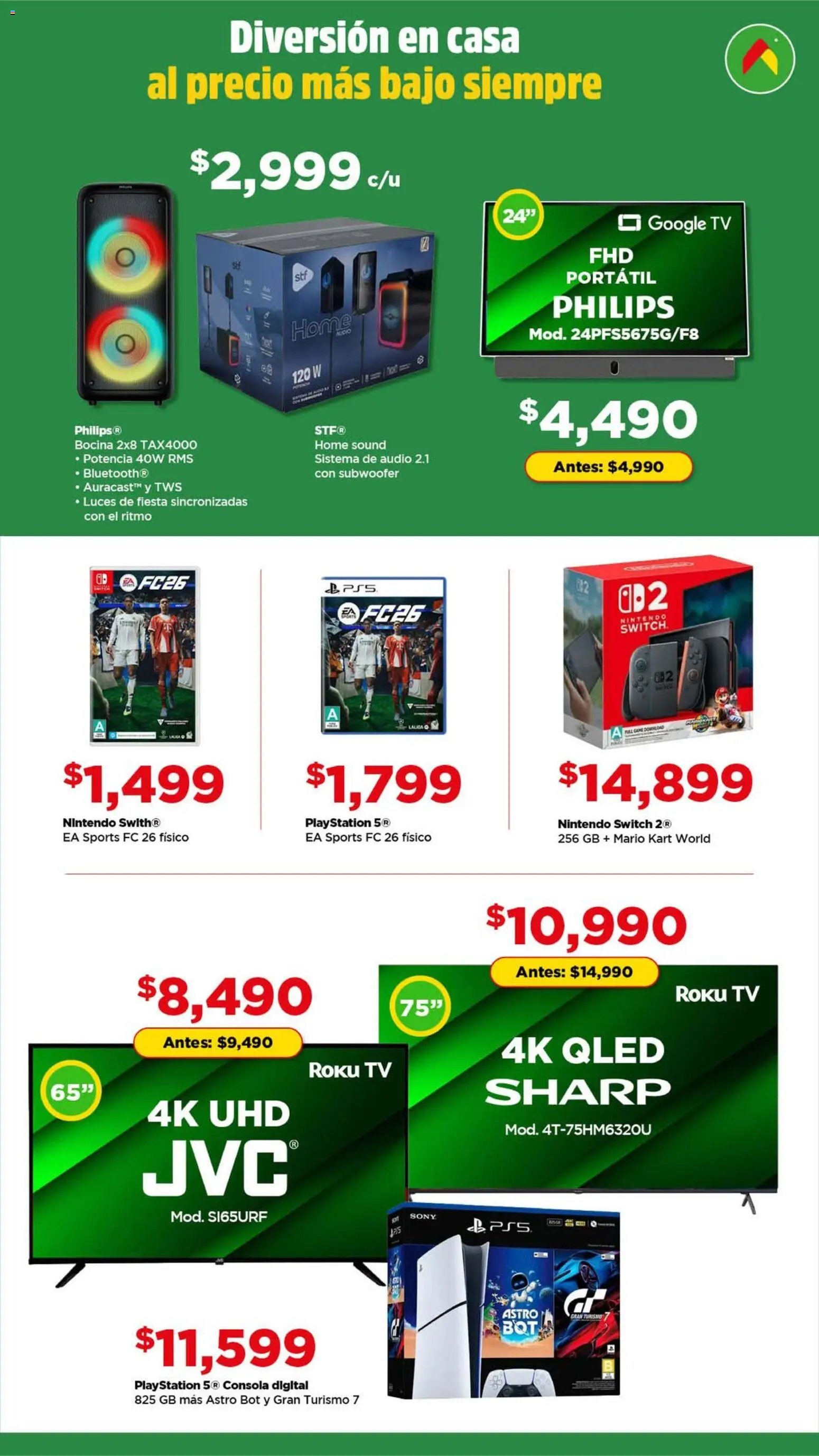 Bodega Aurrerá oferta desde 06/03/2026 Bodega Aurrerá folleto Llévate más productos al precios más bajo (2026-03-06 - 2026-04-10)