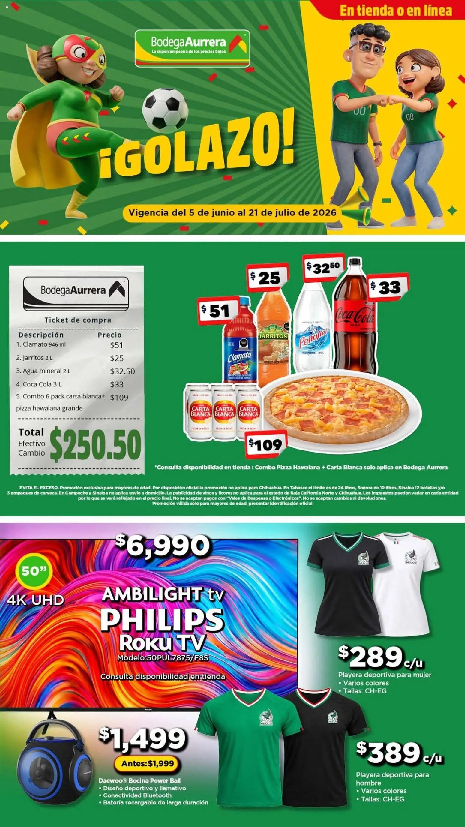 Bodega Aurrerá oferta desde 05/06/2026 Bodega Aurrerá folleto Golazo