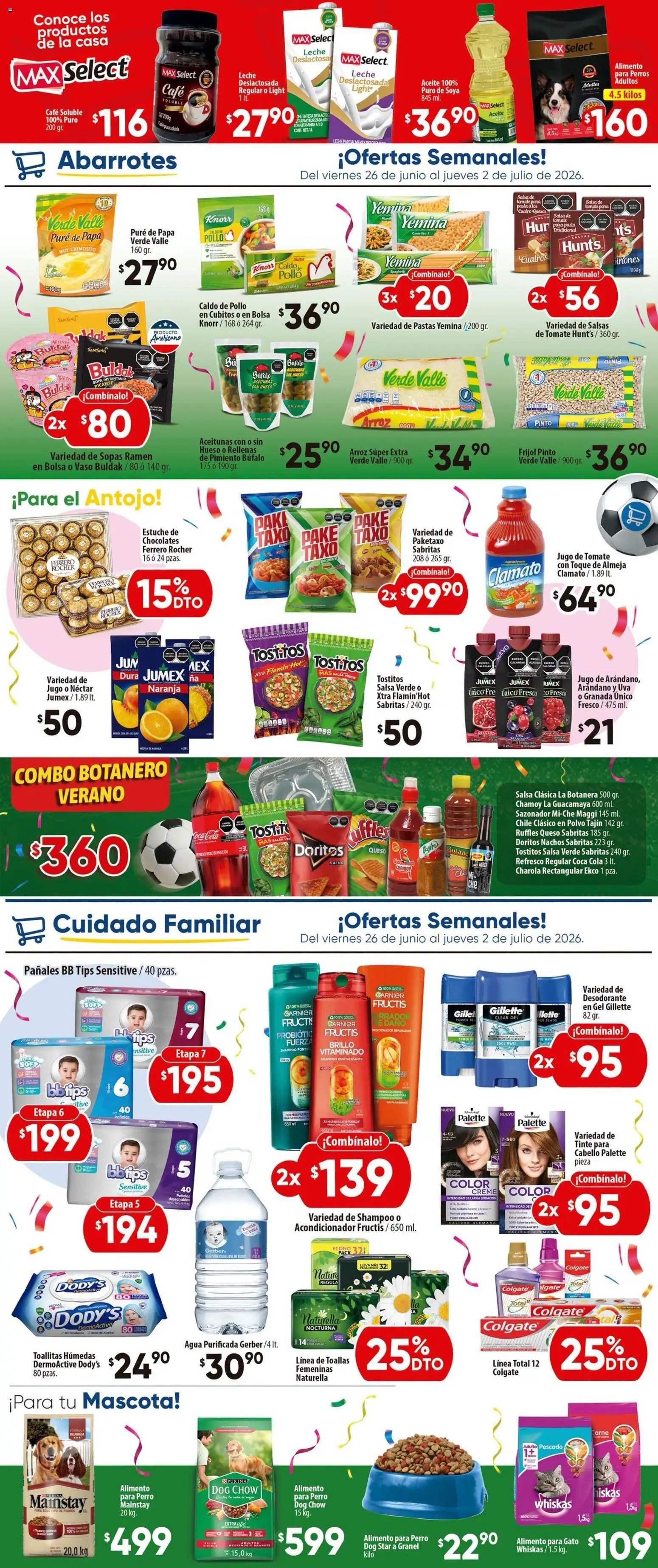Calimax oferta desde 26/06/2026 Calimax folleto Mexicali y SLRC