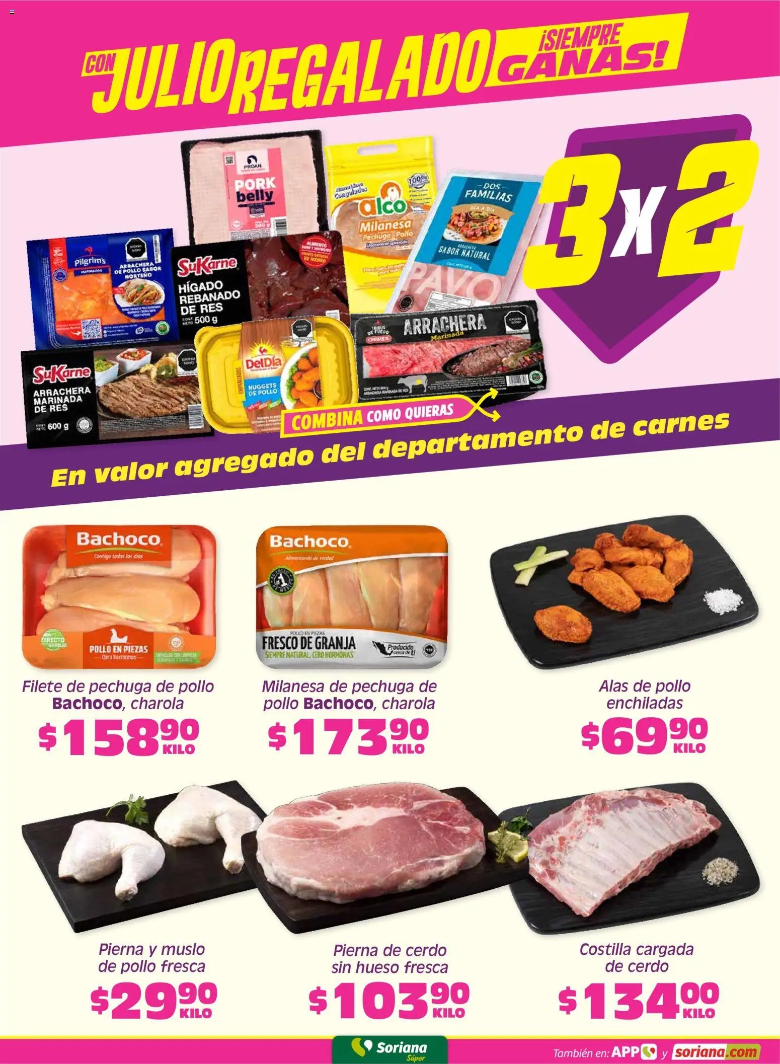 Soriana oferta desde 19/06/2026 Soriana Fin de Semana Súper: Ags, Nay, Jal, Qro, Col, Mich, Gto, Hgo, Tlax, Mor, Pue, Gro, Oax, Edo. de Mex, Valle de México, Za