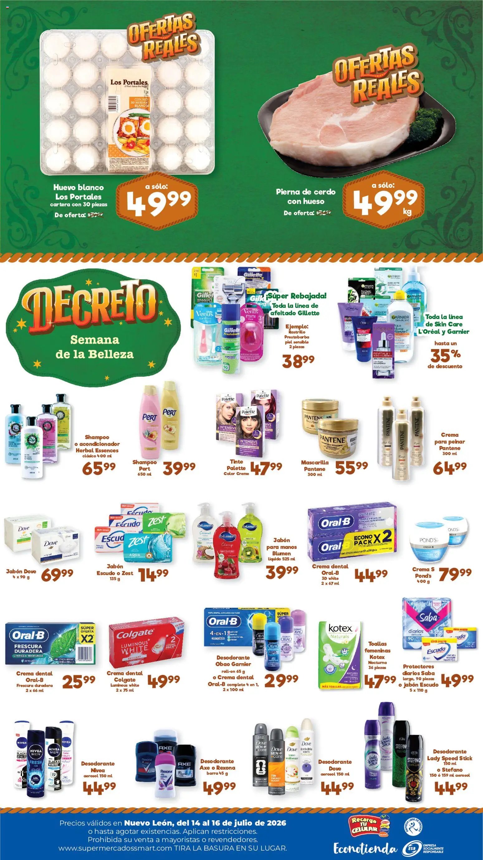 S-Mart oferta desde 14/07/2026 S-Mart folleto Ofertas de feria Monterrey
