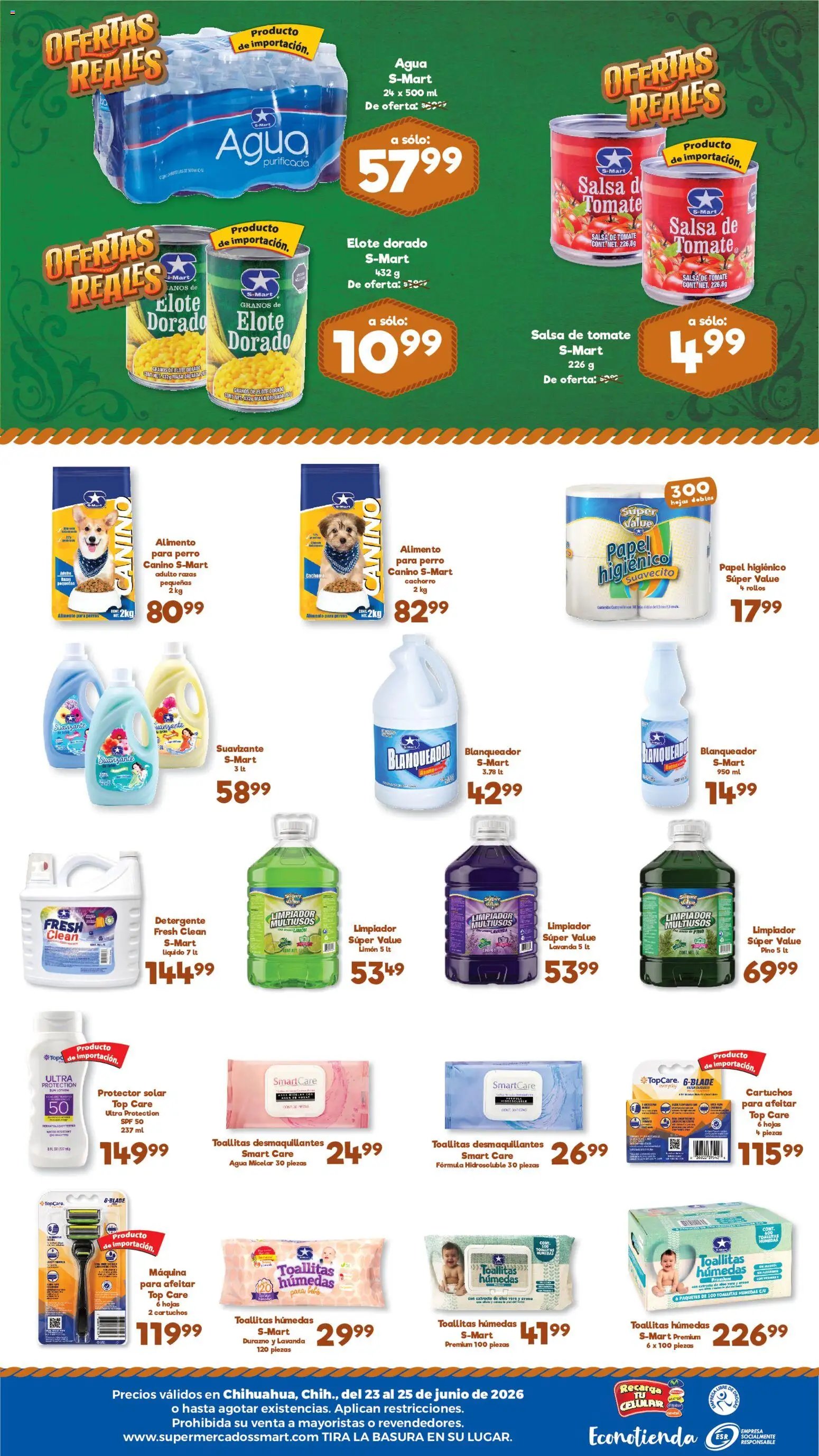 S-Mart oferta desde 23/06/2026 S-Mart folleto Ofertas de feria Chihuahua