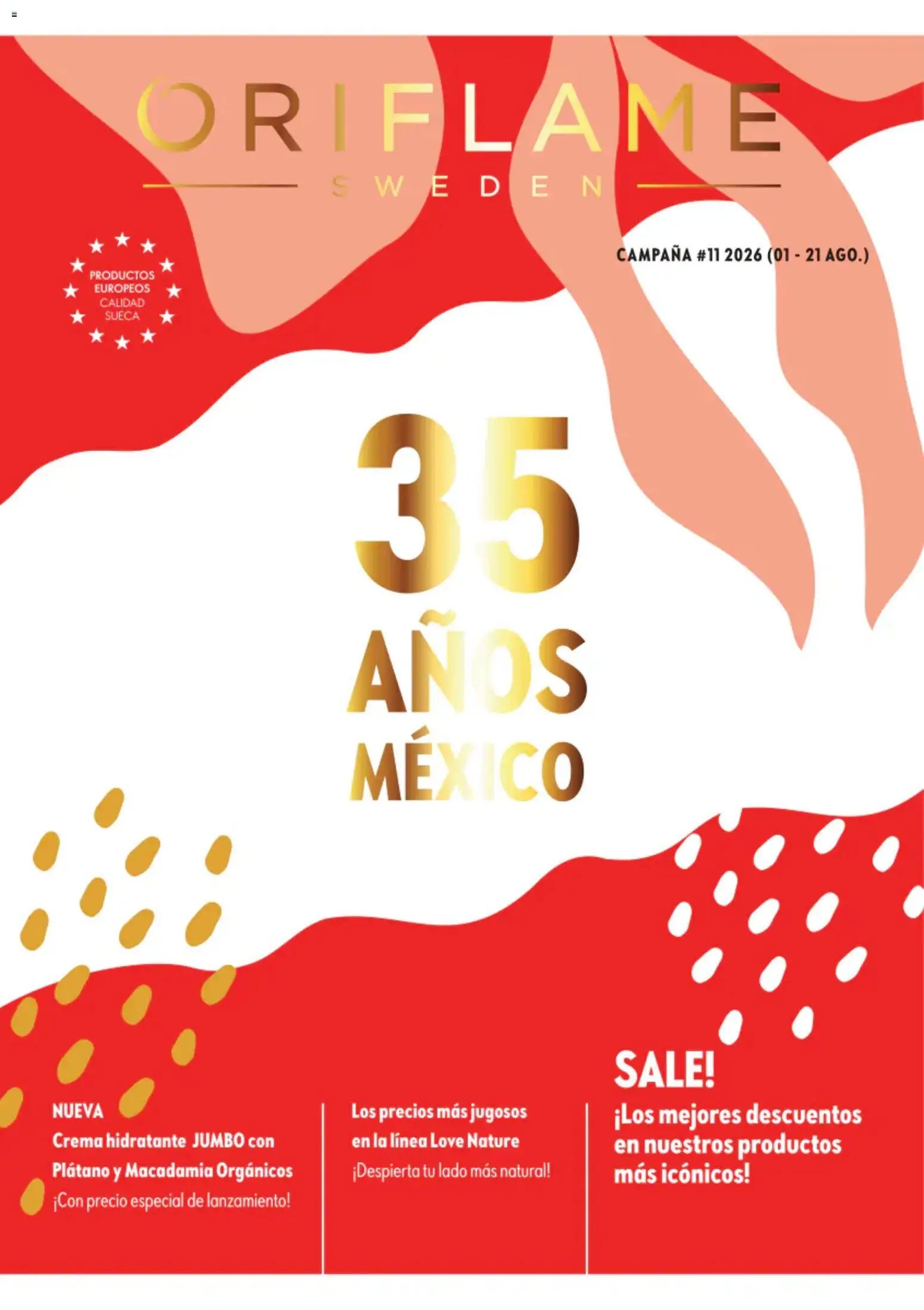 Oriflame oferta desde 01/08/2026 Oriflame campaña 11 2026