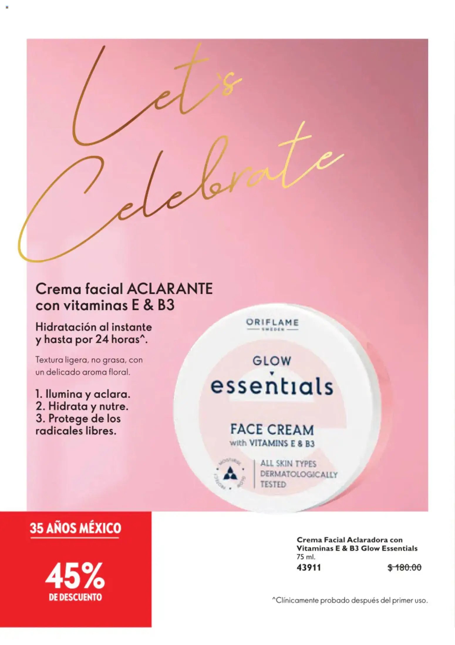 Oriflame oferta desde 01/08/2026 Oriflame campaña 11 2026