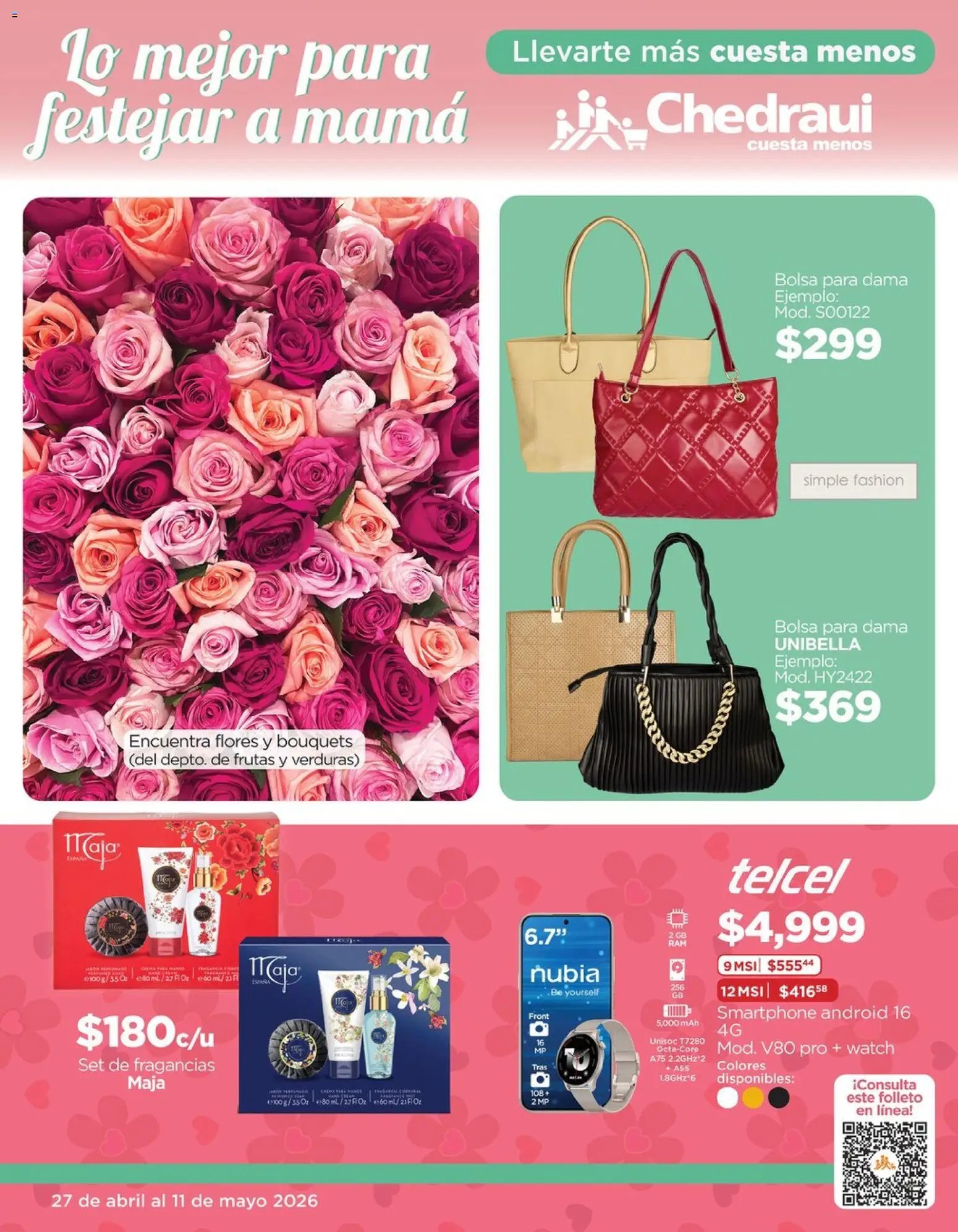 Chedraui oferta desde 27/04/2026 Chedraui folleto Lo mejor para festejar a mamá (2026-04-27 - 2026-05-11)
