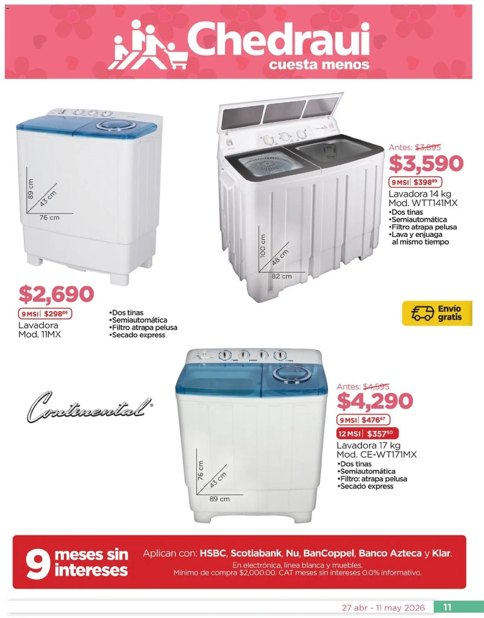 Chedraui oferta desde 27/04/2026 Chedraui folleto Lo mejor para festejar a mamá (2026-04-27 - 2026-05-11)