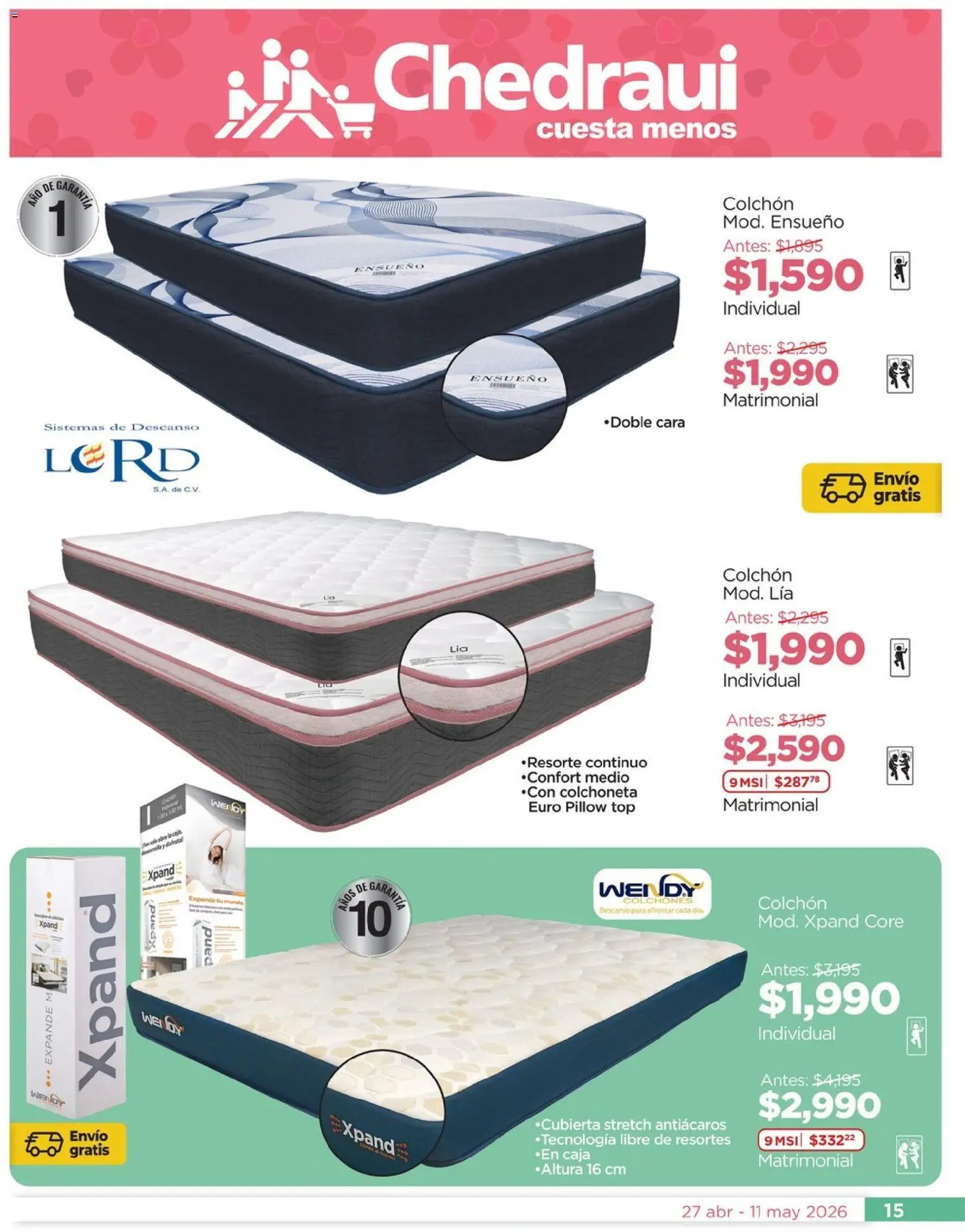 Chedraui oferta desde 27/04/2026 Chedraui folleto Lo mejor para festejar a mamá (2026-04-27 - 2026-05-11)