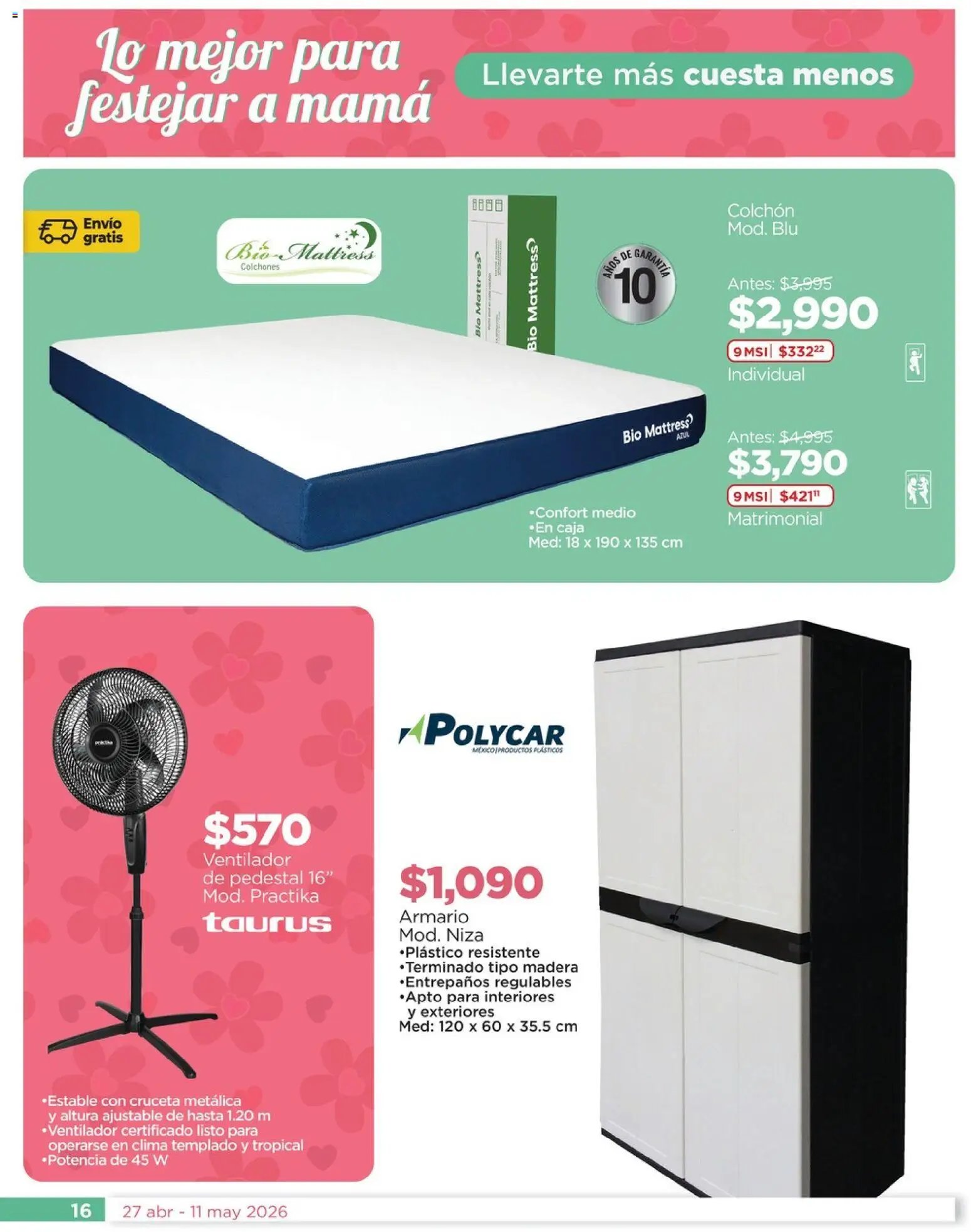 Chedraui oferta desde 27/04/2026 Chedraui folleto Lo mejor para festejar a mamá (2026-04-27 - 2026-05-11)