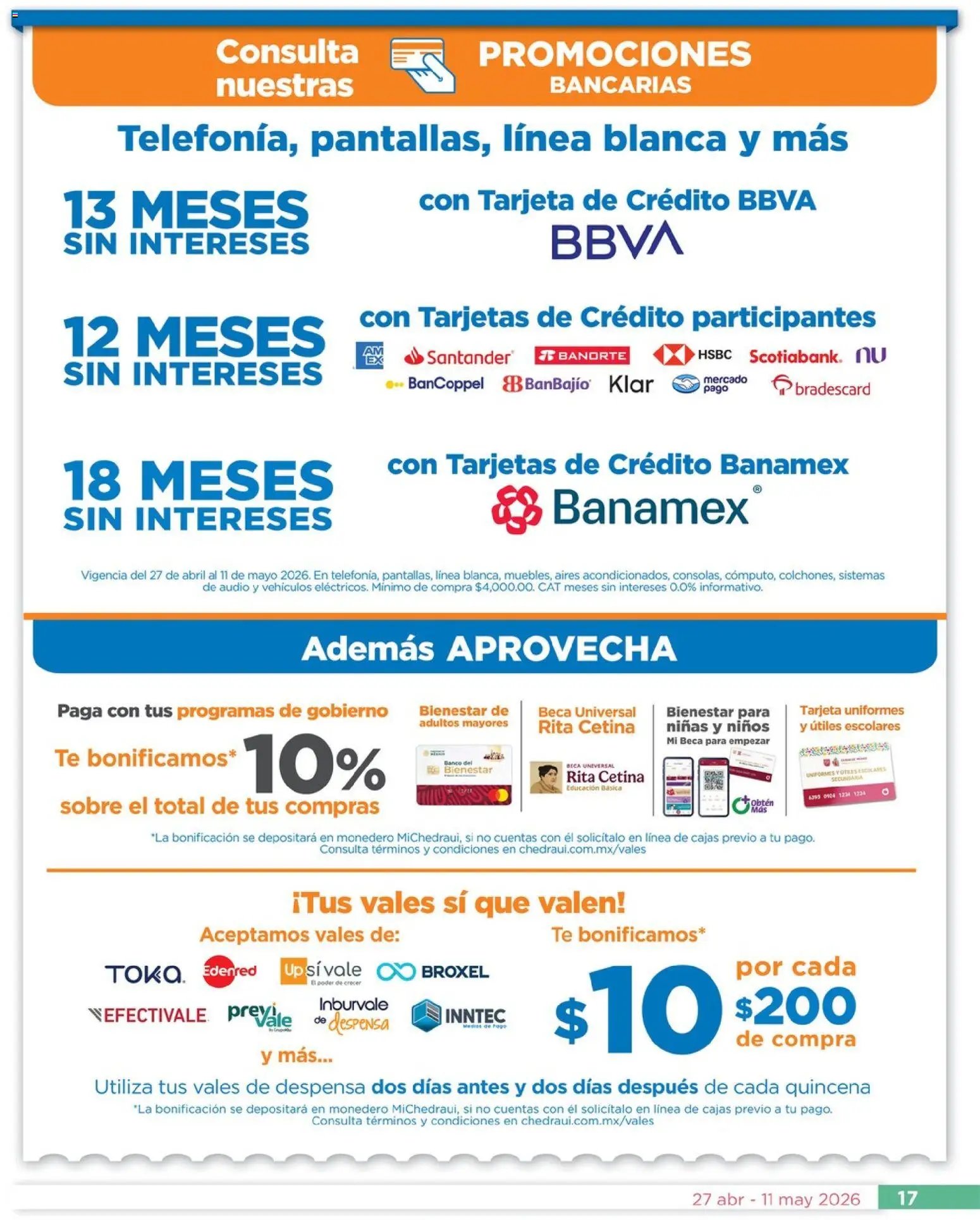 Chedraui oferta desde 27/04/2026 Chedraui folleto Lo mejor para festejar a mamá (2026-04-27 - 2026-05-11)