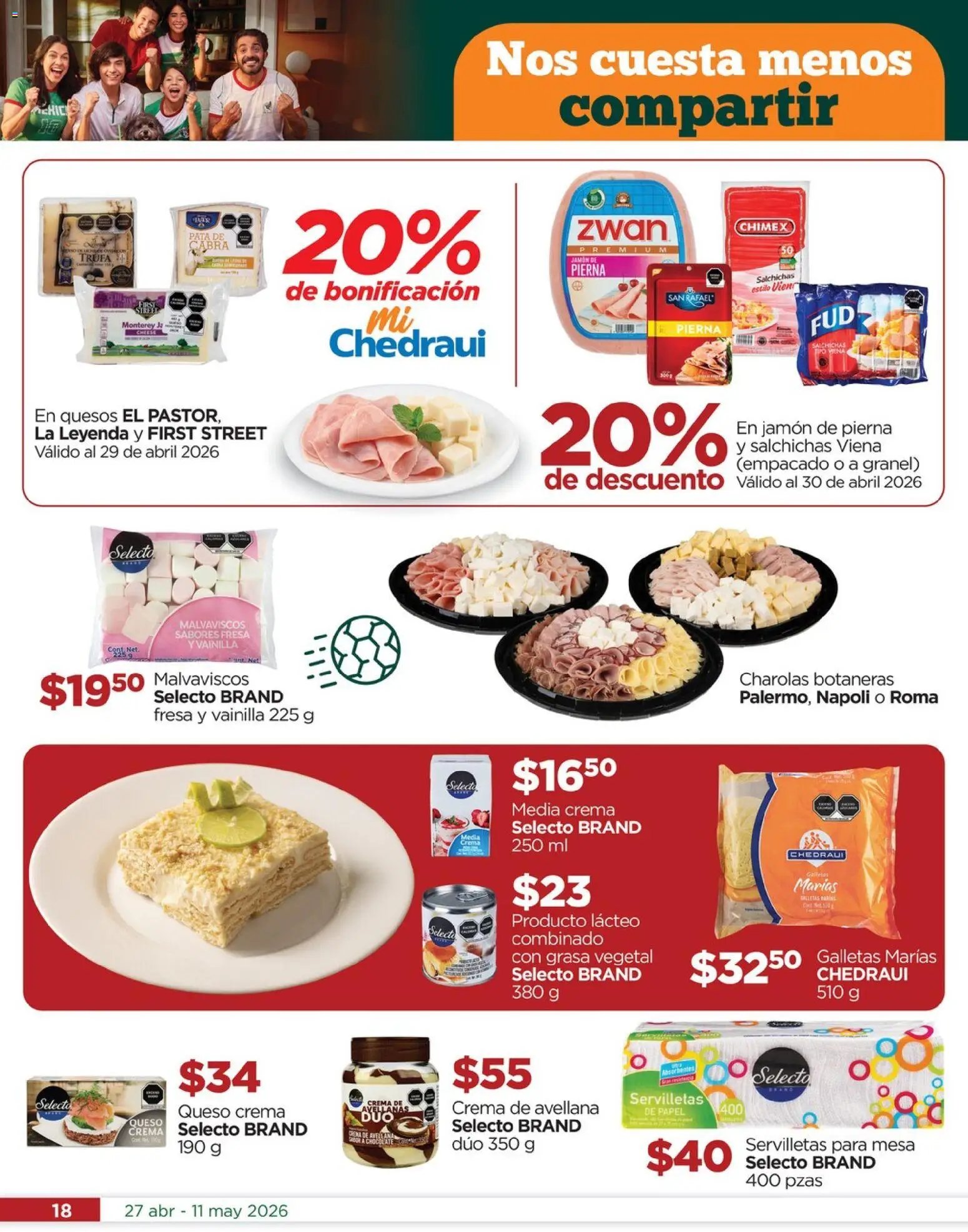 Chedraui oferta desde 27/04/2026 Chedraui folleto Lo mejor para festejar a mamá (2026-04-27 - 2026-05-11)