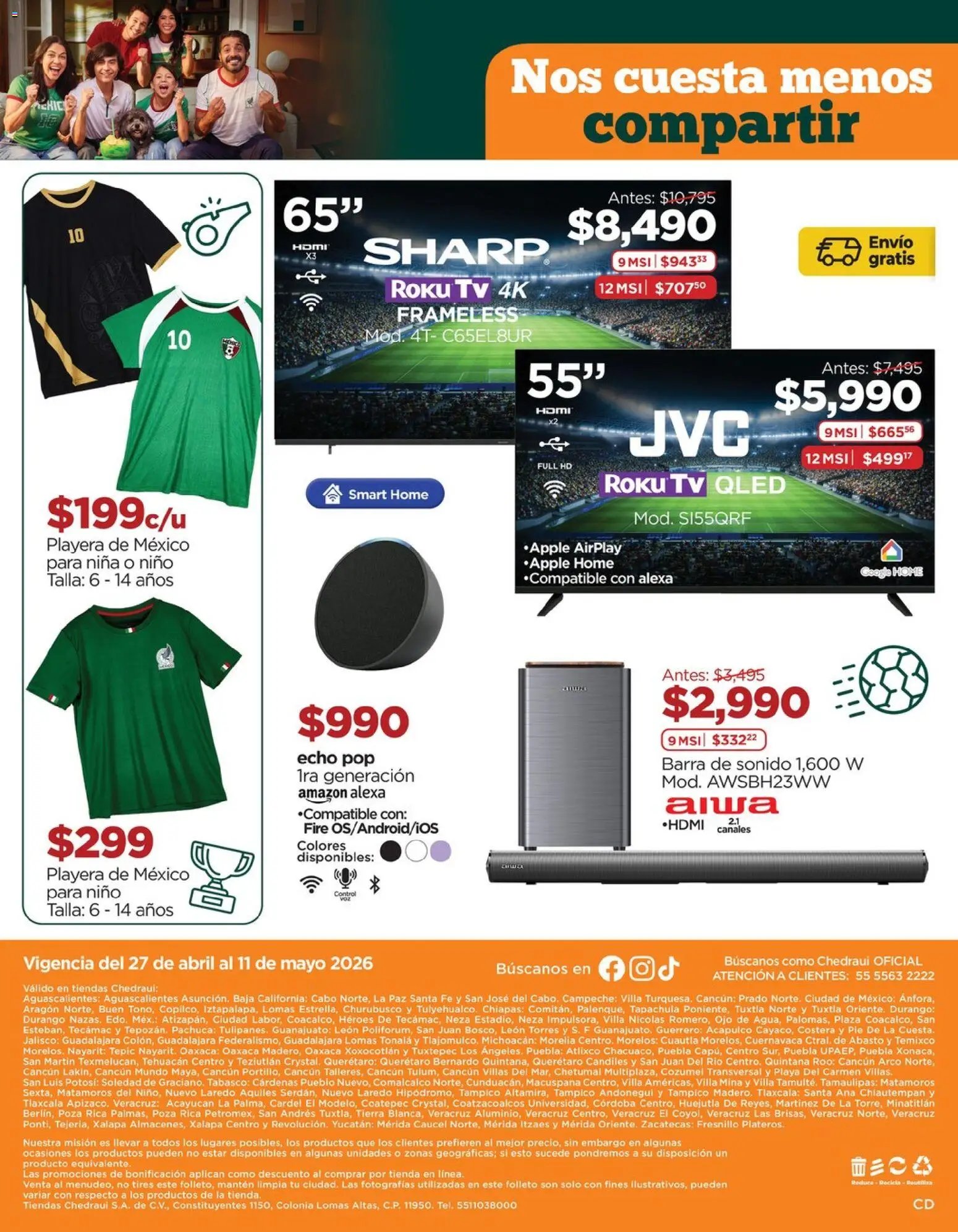 Chedraui oferta desde 27/04/2026 Chedraui folleto Lo mejor para festejar a mamá (2026-04-27 - 2026-05-11)