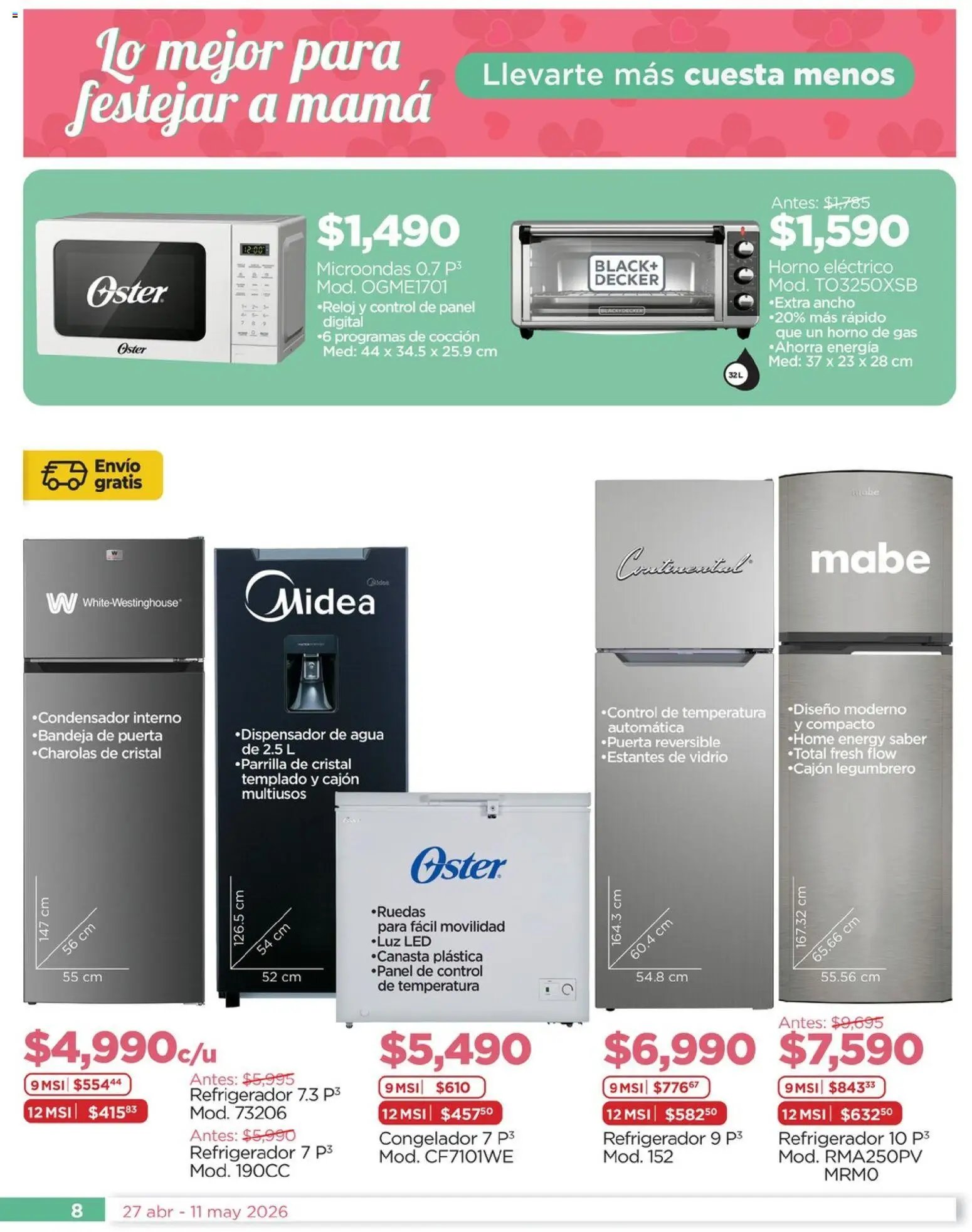 Chedraui oferta desde 27/04/2026 Chedraui folleto Lo mejor para festejar a mamá (2026-04-27 - 2026-05-11)