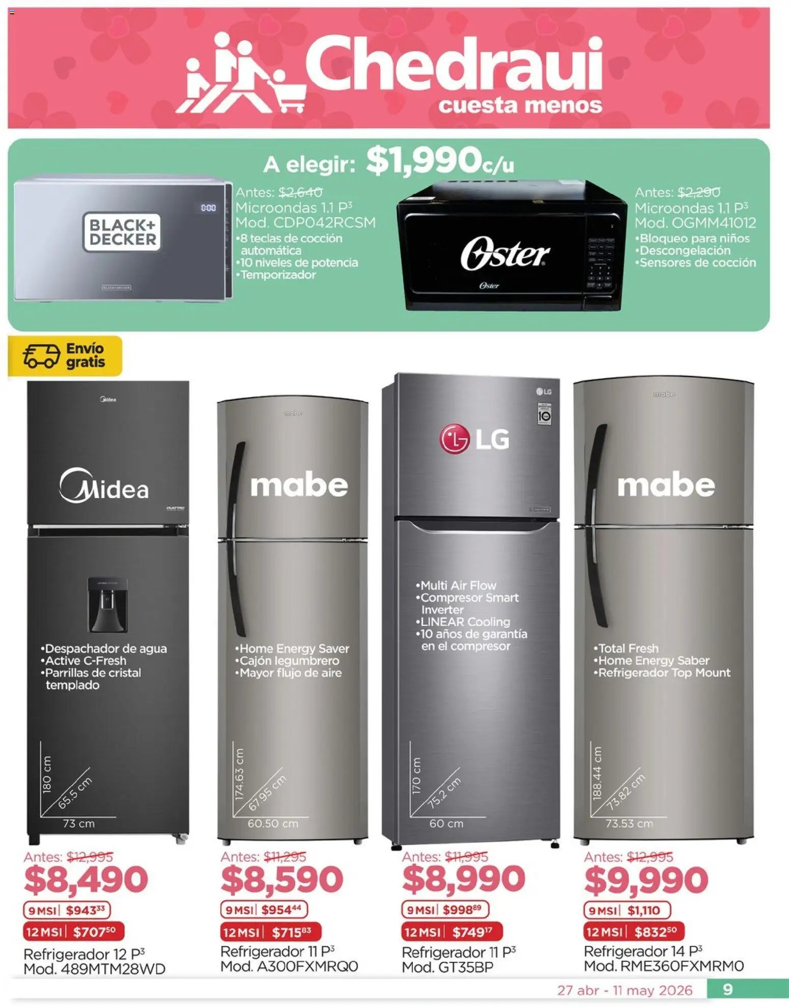 Chedraui oferta desde 27/04/2026 Chedraui folleto Lo mejor para festejar a mamá (2026-04-27 - 2026-05-11)