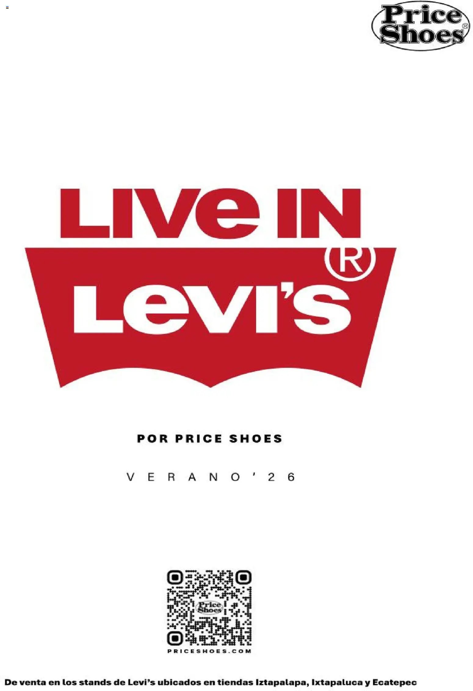 Price Shoes oferta desde 11/06/2026 Price Shoes catálogo Live in Levi's