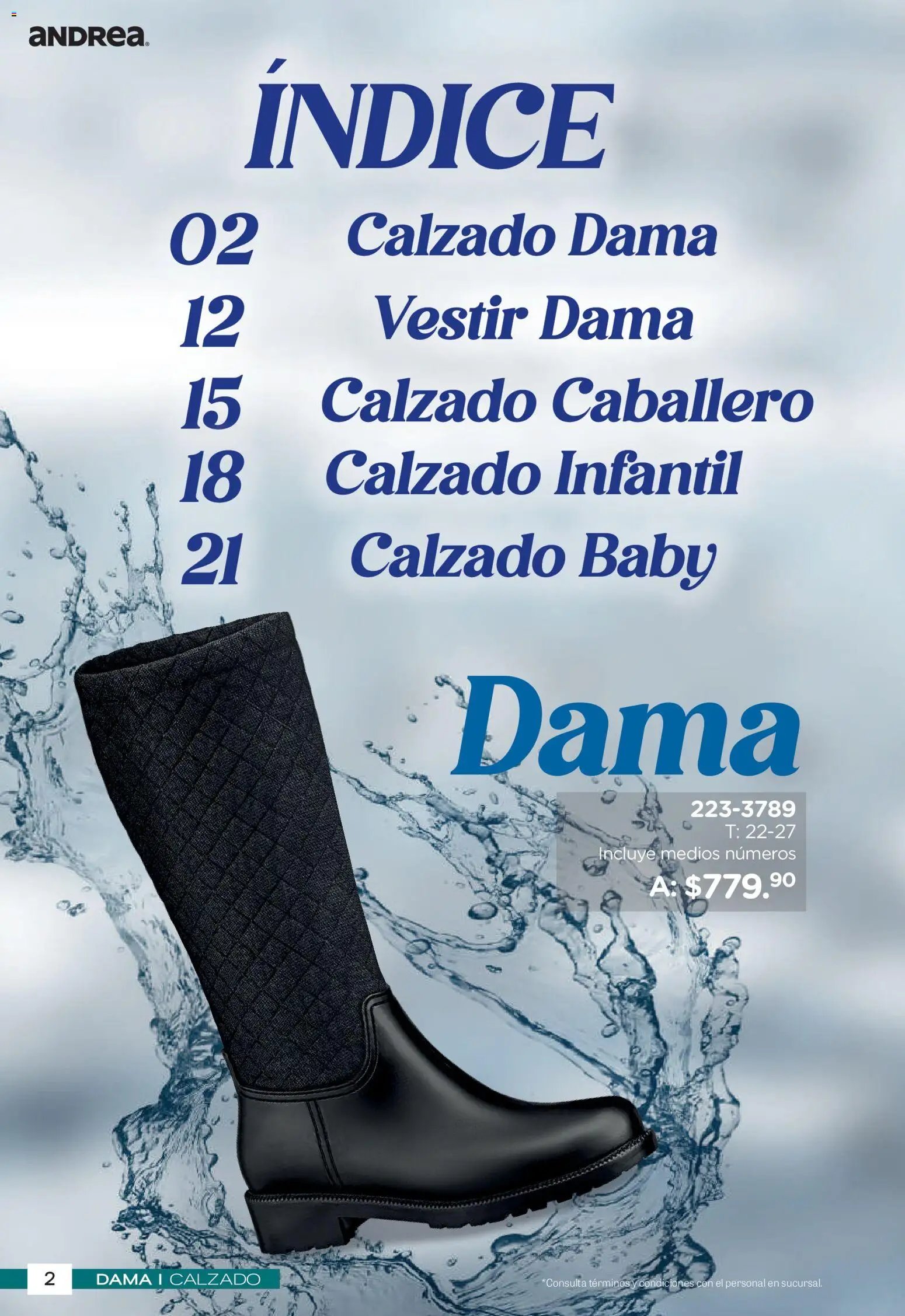 Andrea oferta desde 26/04/2026 Andrea catálogo Botas de Lluvia