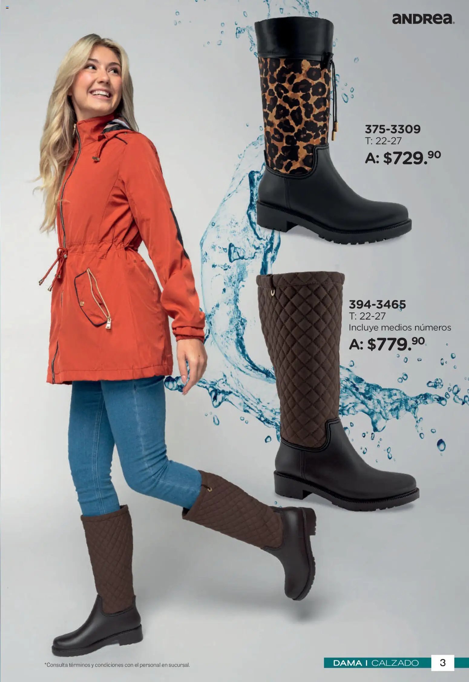 Andrea oferta desde 26/04/2026 Andrea catálogo Botas de Lluvia