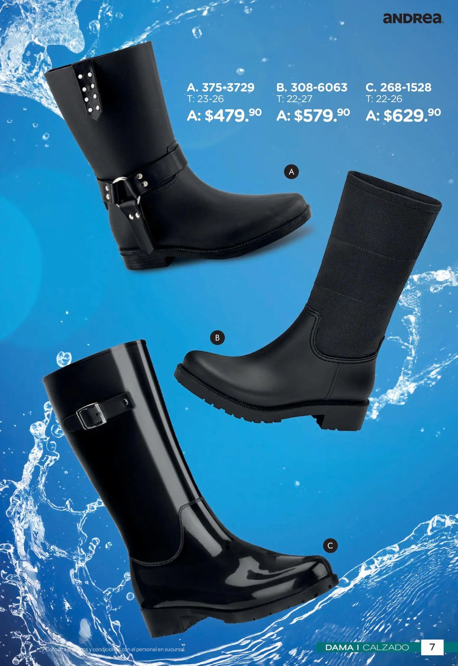 Andrea oferta desde 26/04/2026 Andrea catálogo Botas de Lluvia