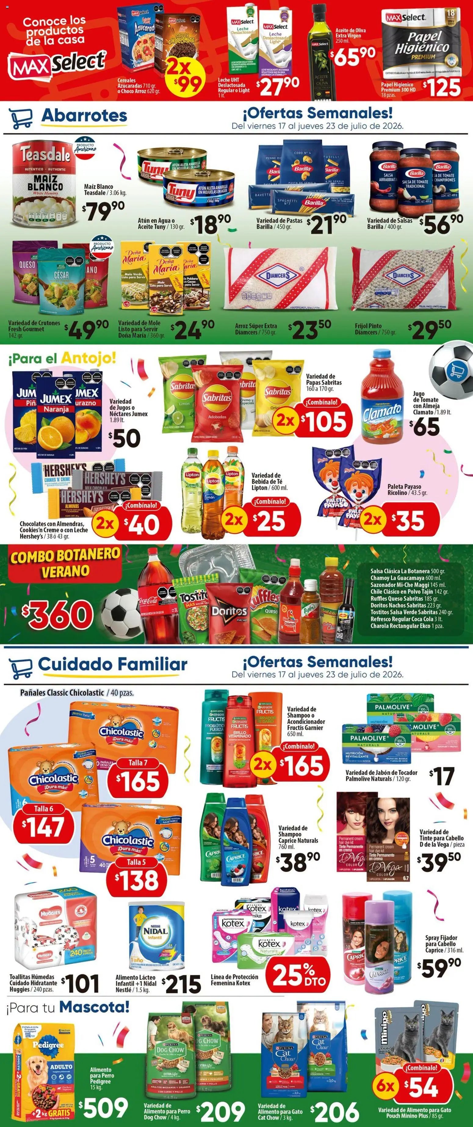 Calimax oferta desde 17/07/2026 Calimax folleto Mexicali y SLRC