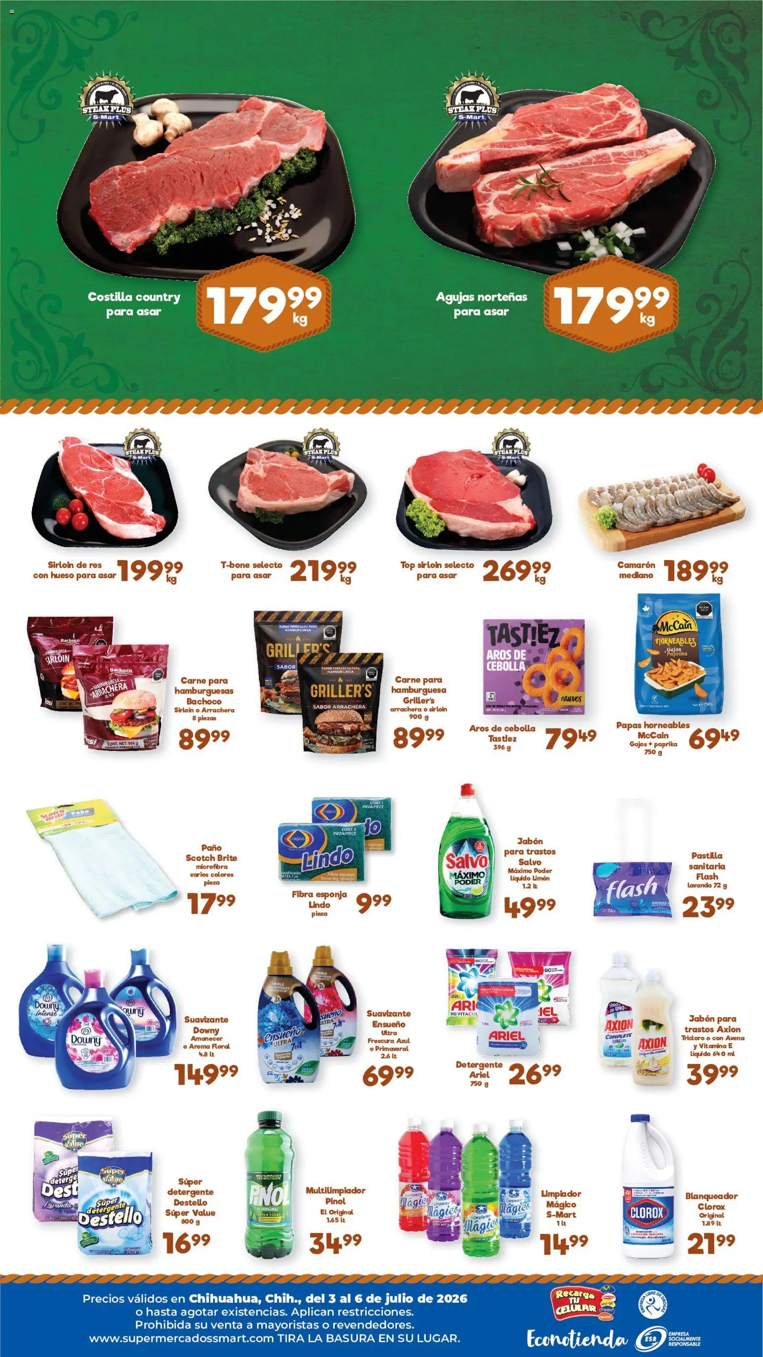 S-Mart oferta desde 03/07/2026 S-Mart folleto Ofertas de feria Chihuahua