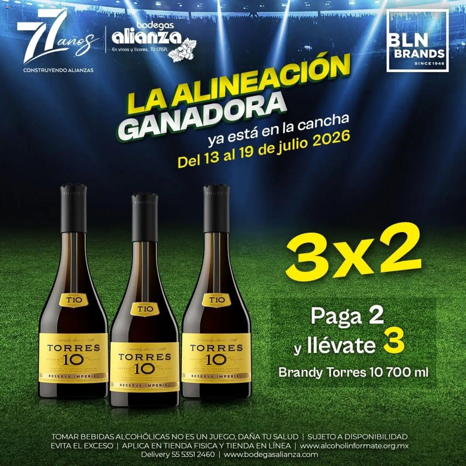 Bodegas Alianza oferta desde 13/07/2026 Bodegas Alianza catálogo La alineación ganadora