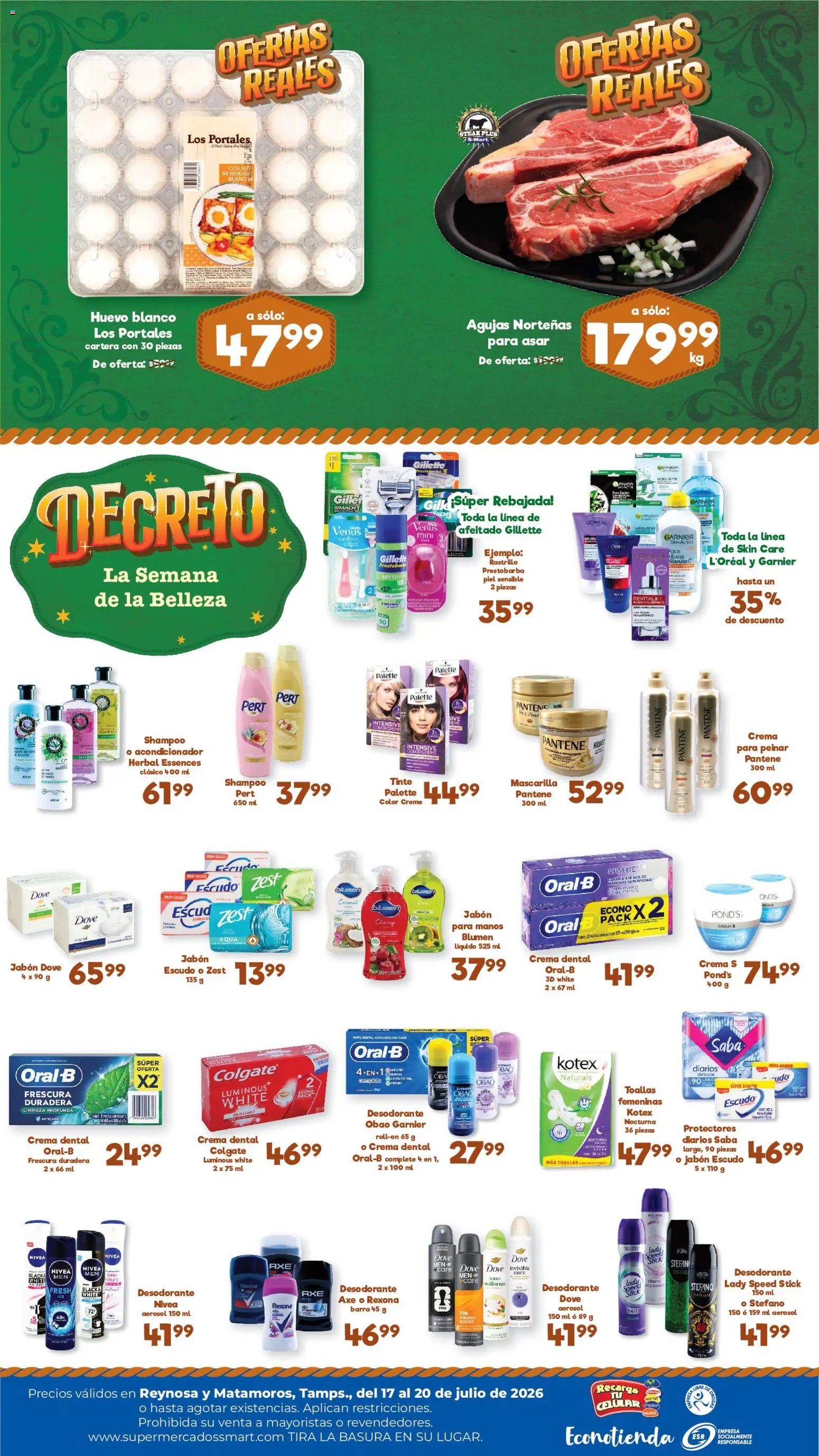 S-Mart oferta desde 17/07/2026 S-Mart folleto Ofertas de feria Reynosa