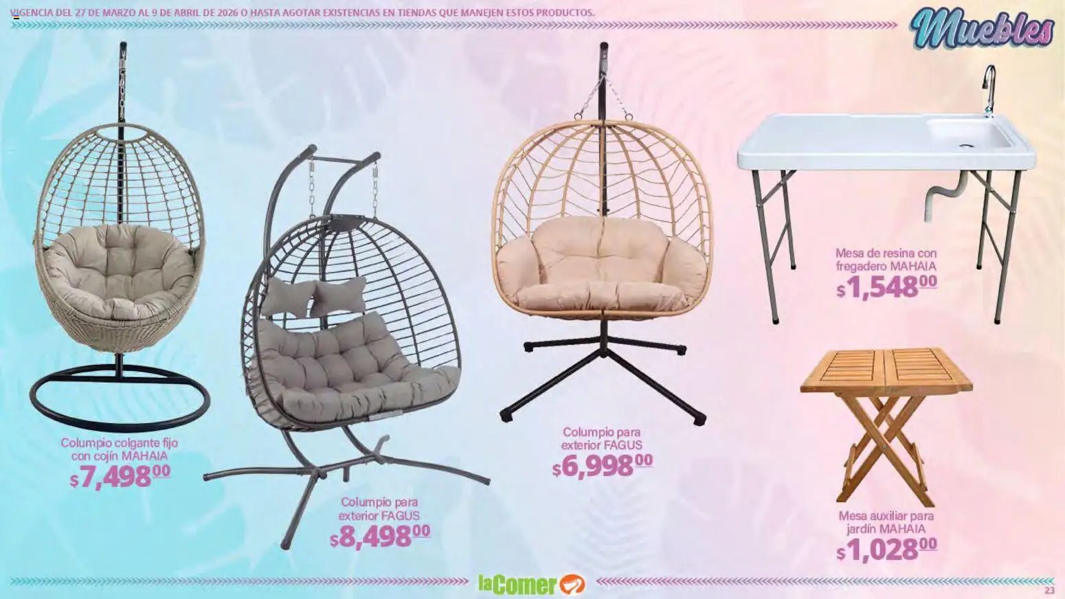 La Comer oferta desde 27/03/2026 La Comer folleto Ofertas (2026-03-27 - 2026-04-09)