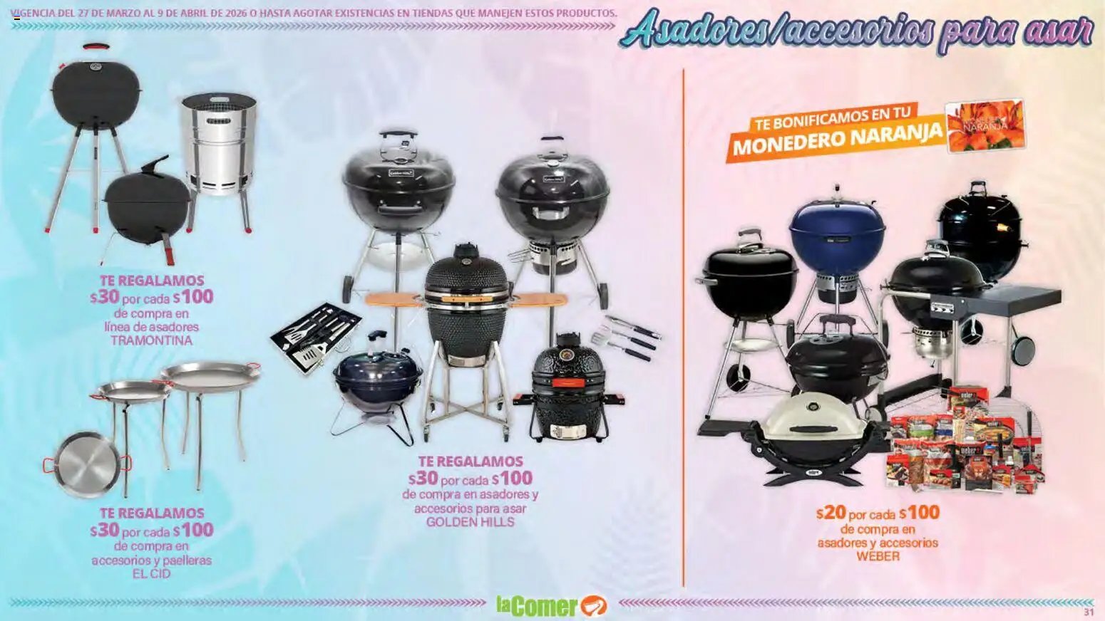 La Comer oferta desde 27/03/2026 La Comer folleto Ofertas (2026-03-27 - 2026-04-09)