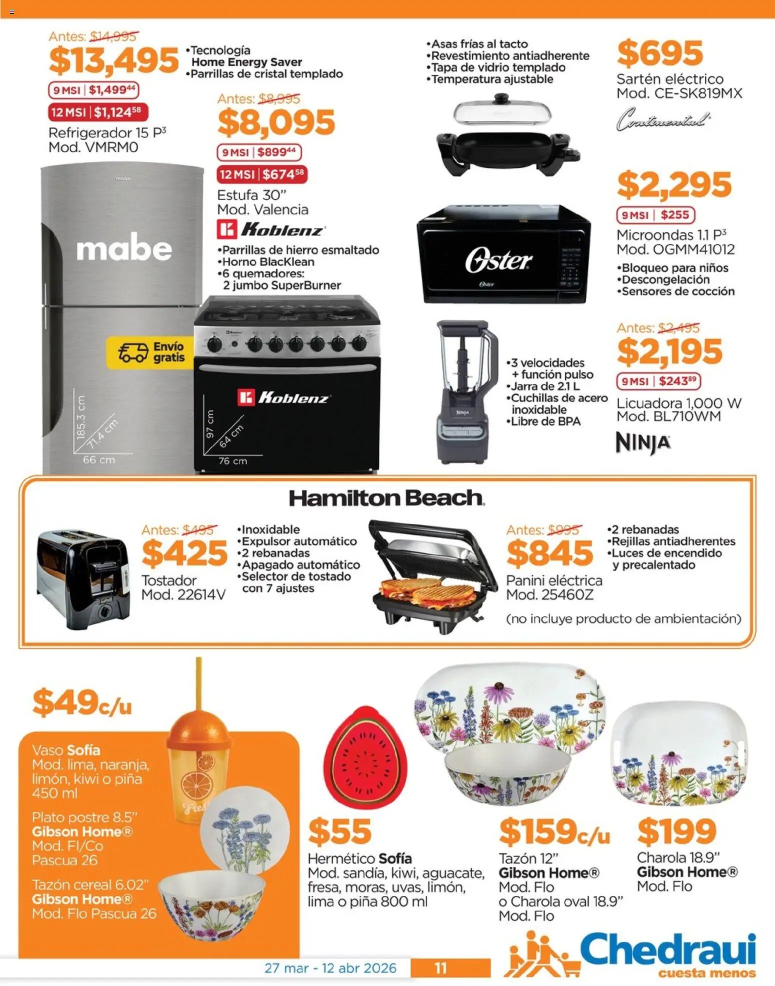Chedraui oferta desde 27/03/2026 Chedraui folleto (2026-03-27 - 2026-04-12)
