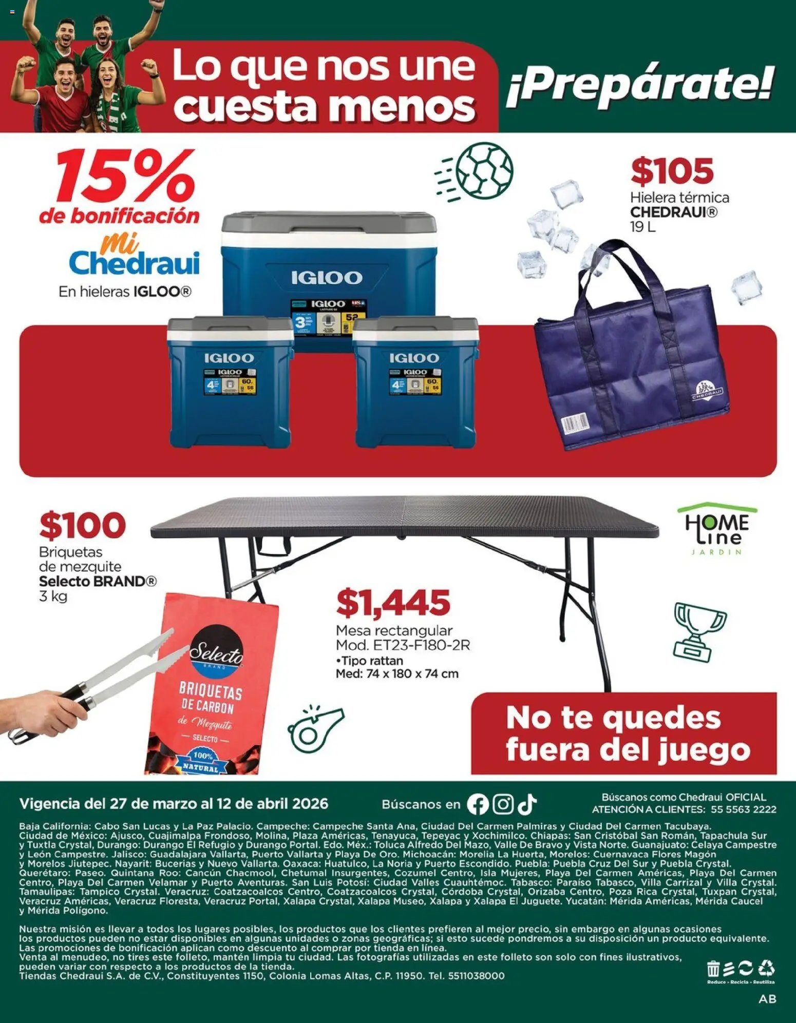 Chedraui oferta desde 27/03/2026 Chedraui folleto (2026-03-27 - 2026-04-12)