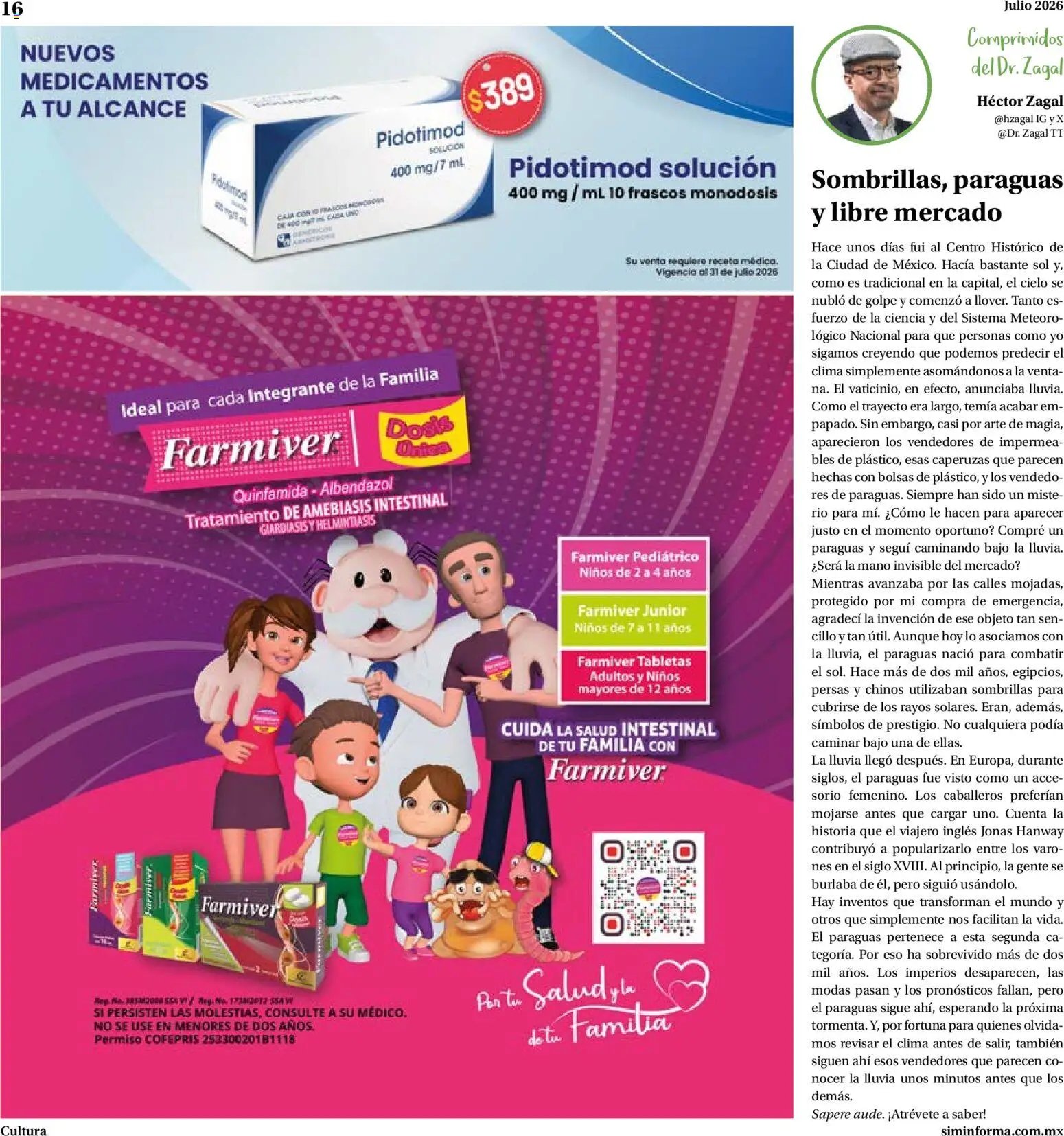 Farmacias Similares oferta desde 01/07/2026 Farmacias Similares catálogo