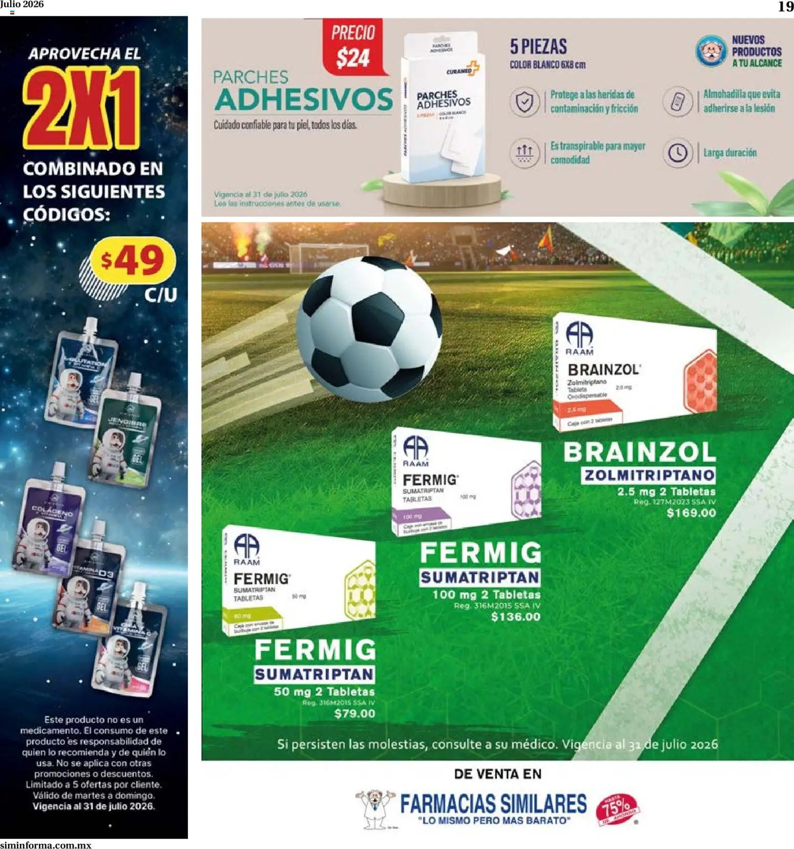 Farmacias Similares oferta desde 01/07/2026 Farmacias Similares catálogo