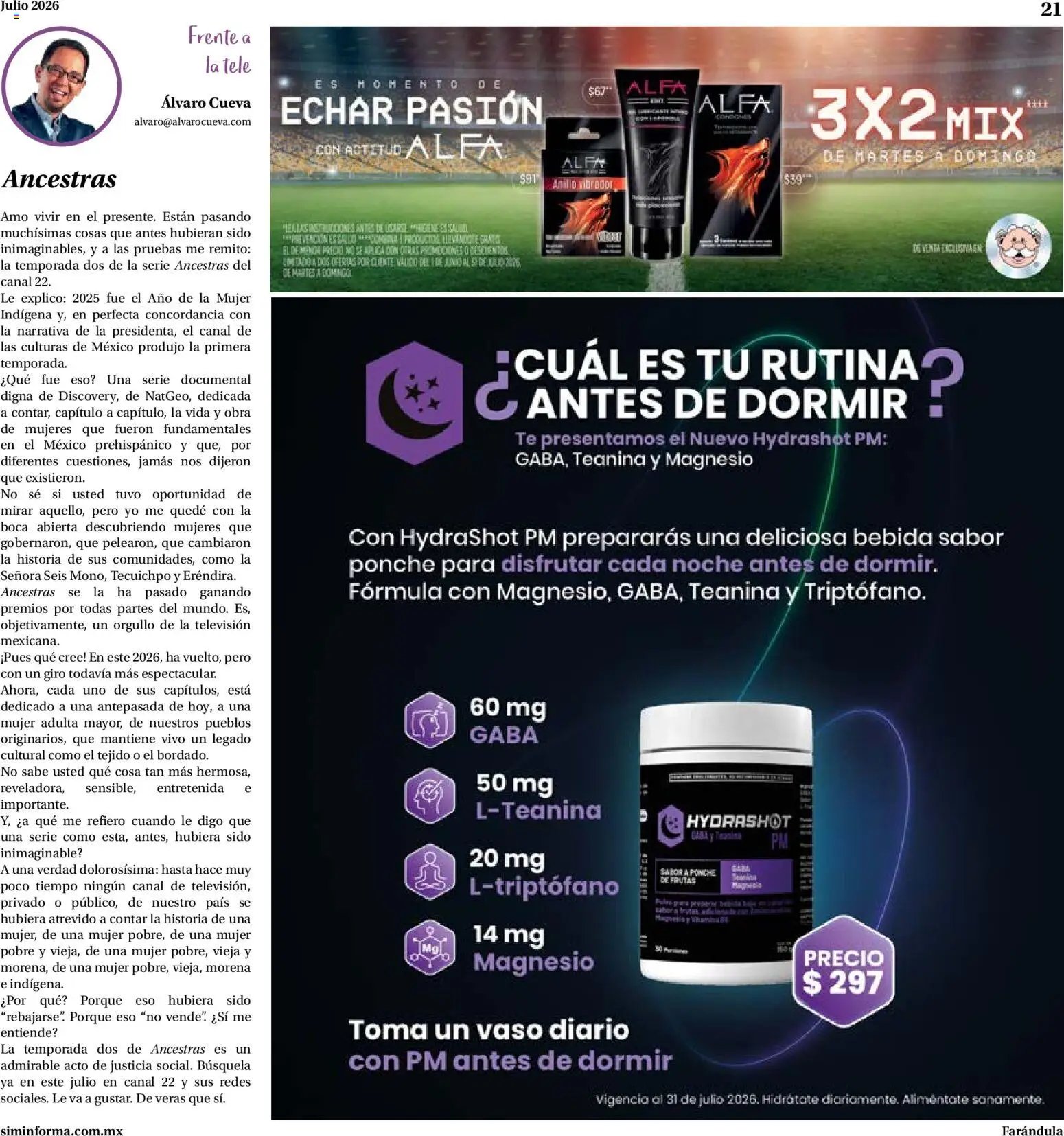 Farmacias Similares oferta desde 01/07/2026 Farmacias Similares catálogo