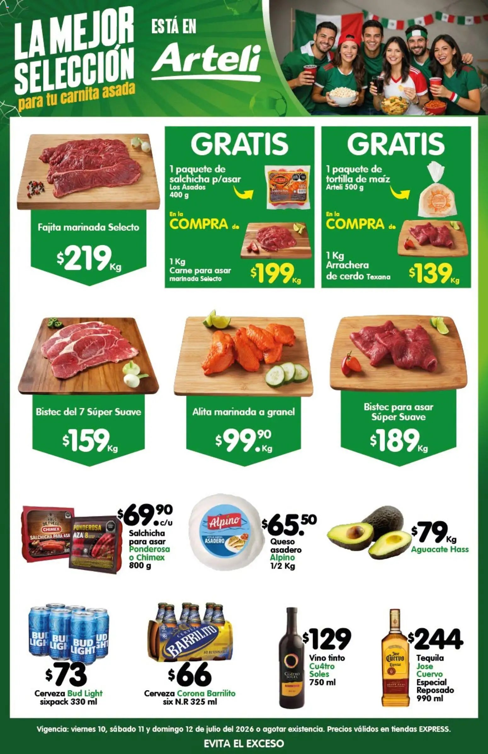 Arteli oferta desde 10/07/2026 Arteli folleto Carne Express