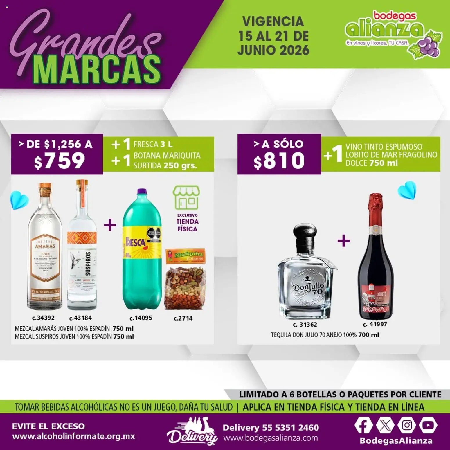Bodegas Alianza oferta desde 15/06/2026 Bodegas Alianza catálogo Grandes Marcas