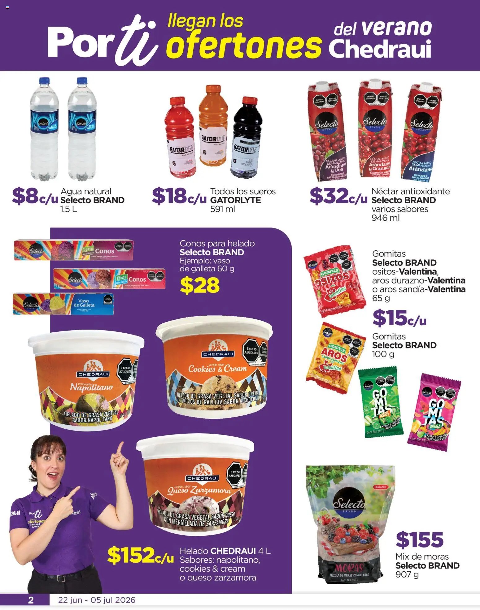 Chedraui oferta desde 22/06/2026 Chedraui folleto Llegan los porti ofertones