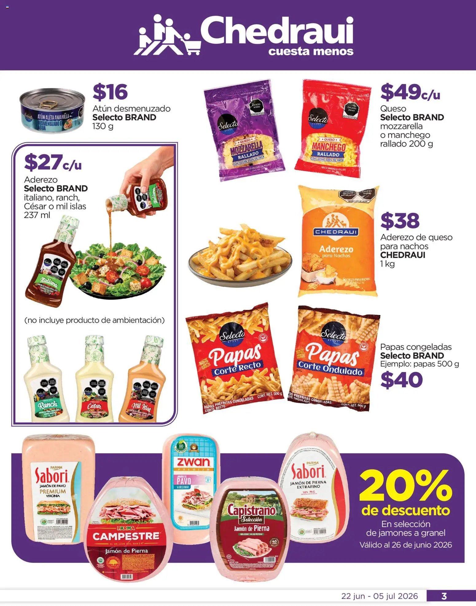 Chedraui oferta desde 22/06/2026 Chedraui folleto Llegan los porti ofertones