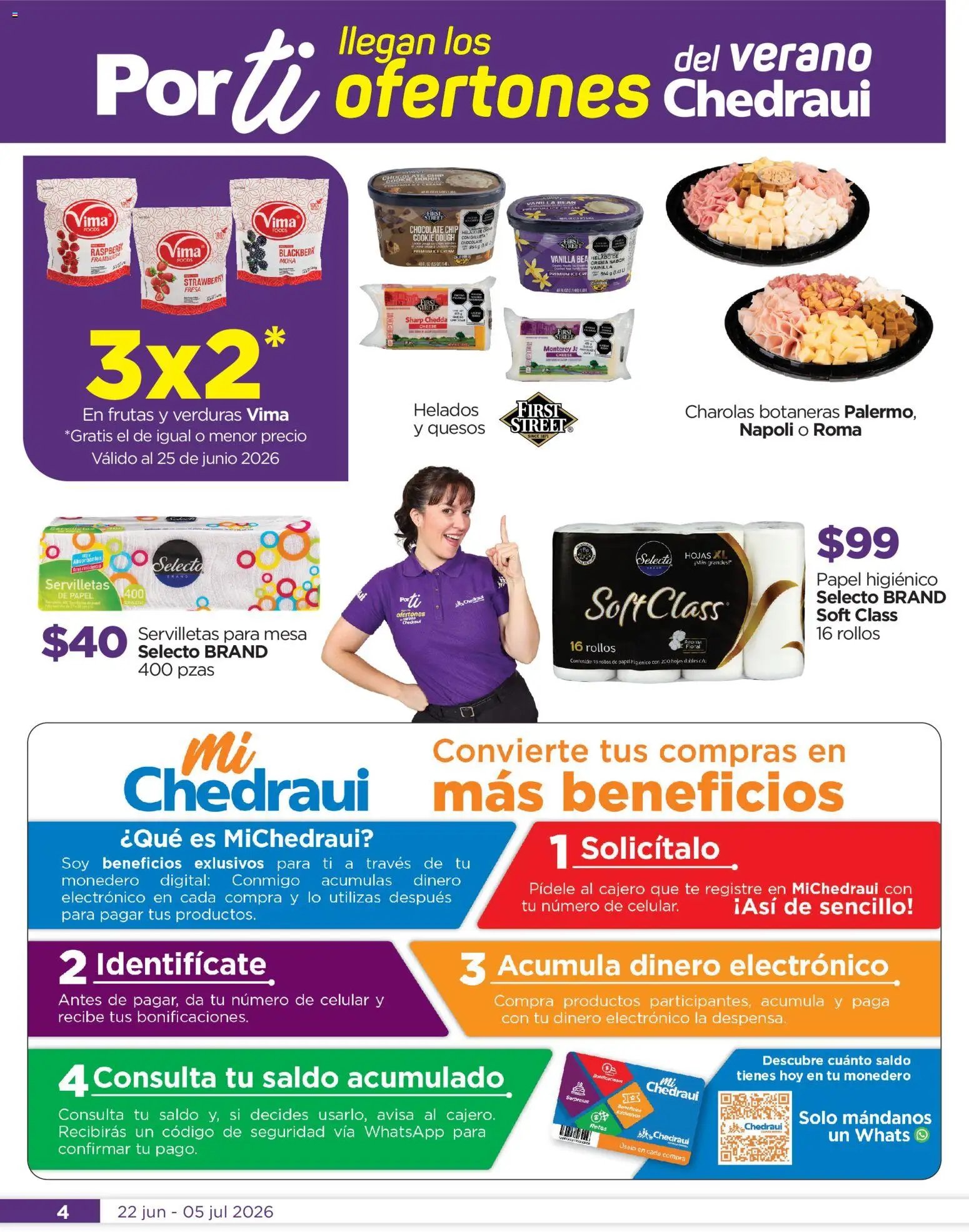 Chedraui oferta desde 22/06/2026 Chedraui folleto Llegan los porti ofertones