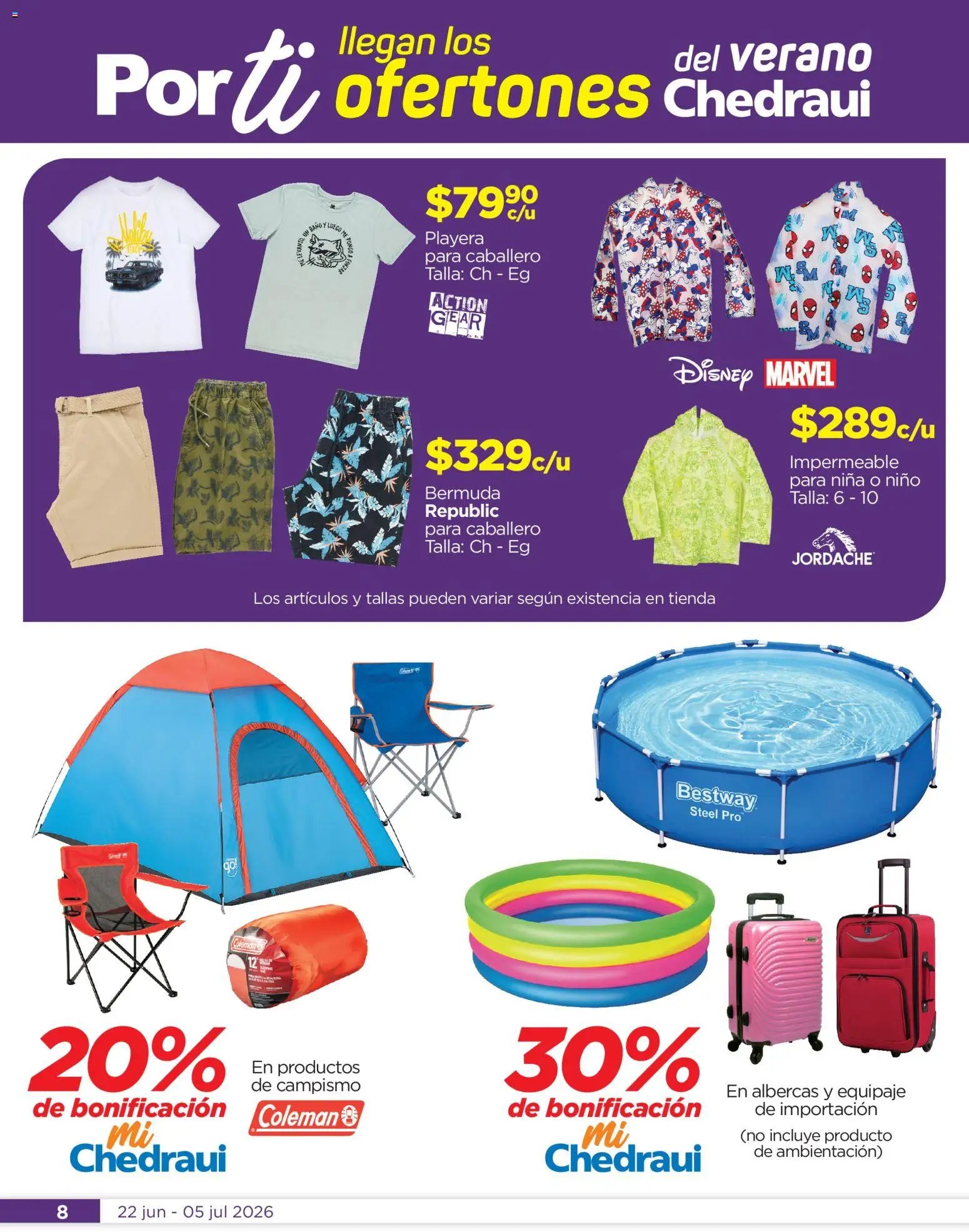 Chedraui oferta desde 22/06/2026 Chedraui folleto Llegan los porti ofertones
