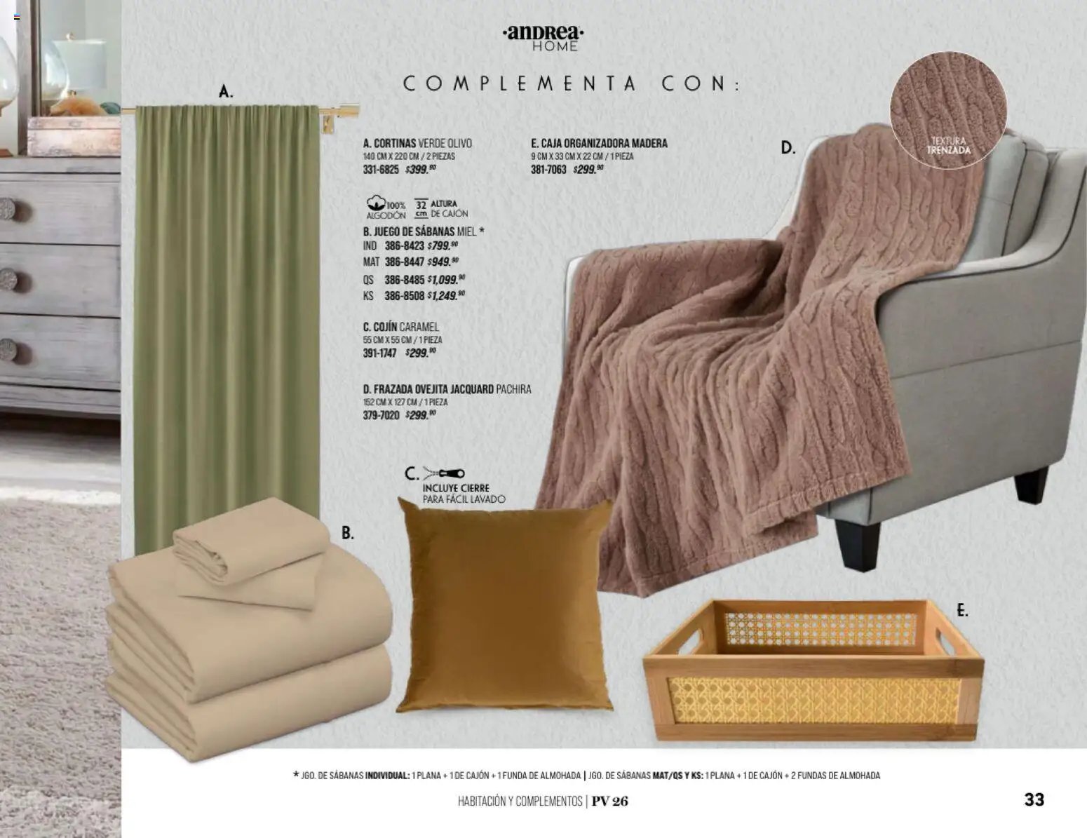 Andrea oferta desde 25/01/2026 Catálogo Home