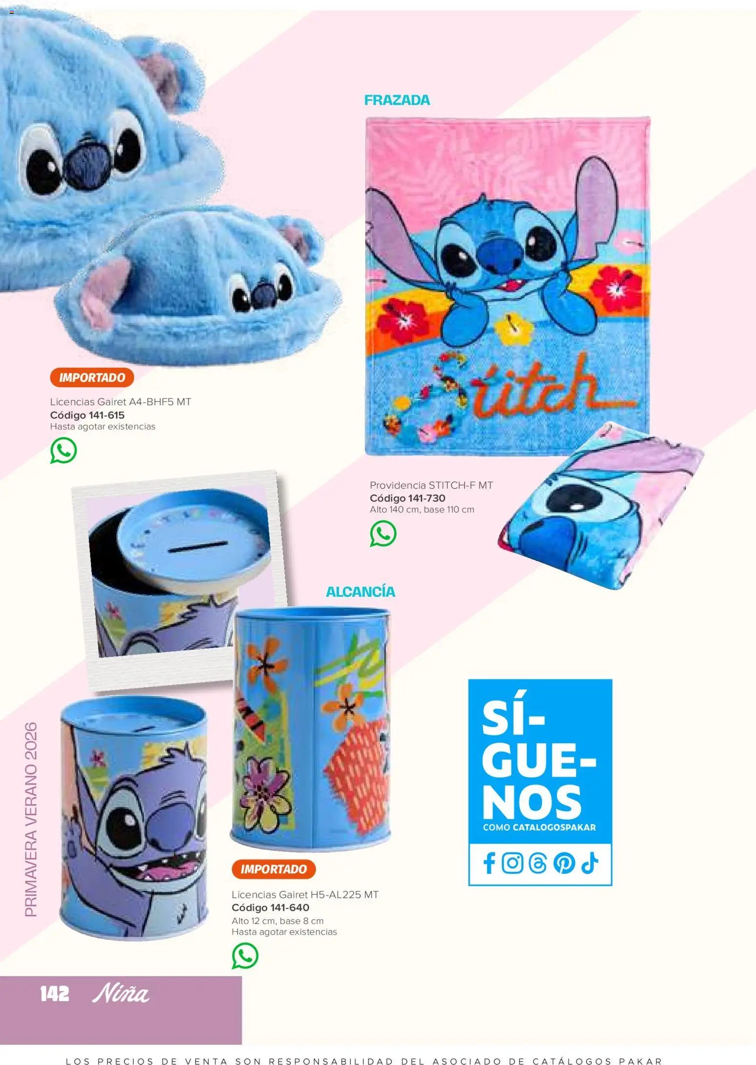 SC Pakar oferta desde 30/01/2026 Catálogo Niña